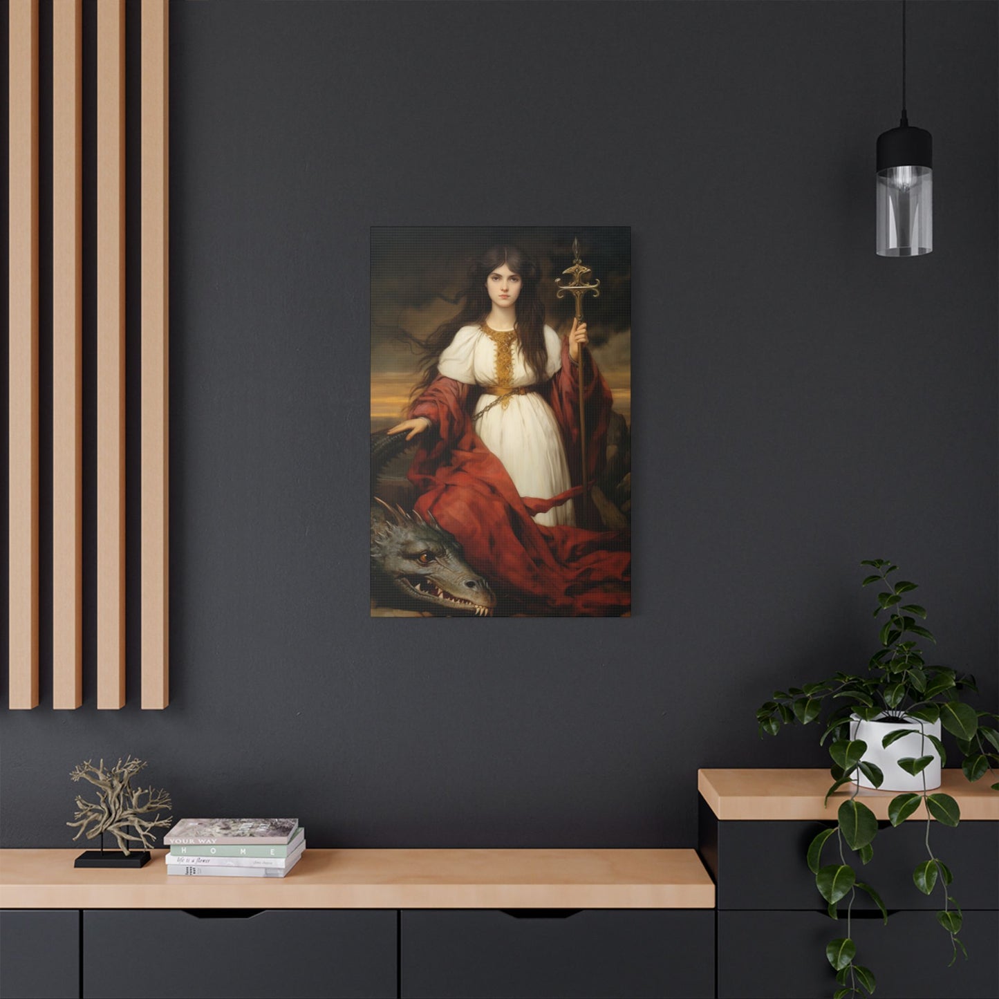 Saint Martha of Bethany Canvas Print - Multiple Sizes - Catholic Home art - Museum Wrapped Canvas - Sanctified Souls Print