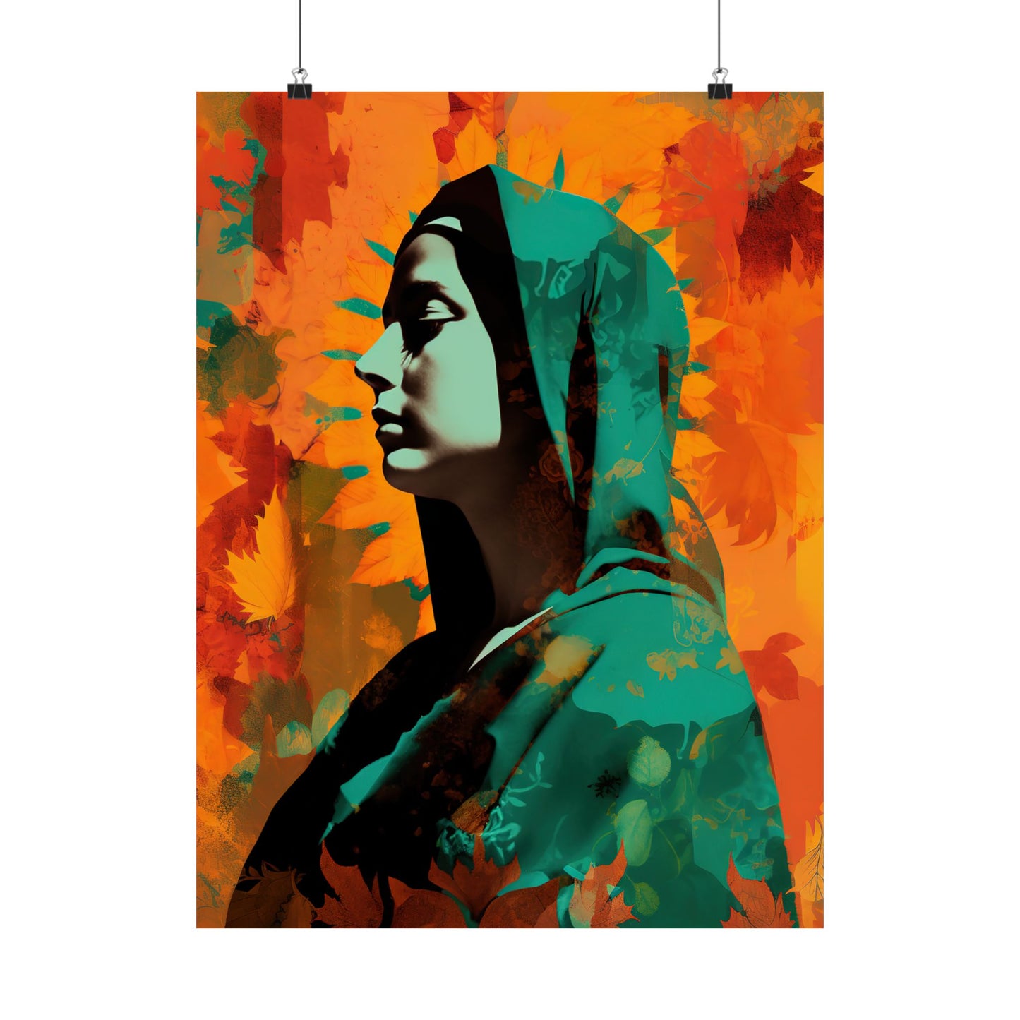 Heavenly Guadalupe Collage Art - Sanctified Souls Print - Multiple Sizes - Premium Matte Vertical Posters - Our Lady