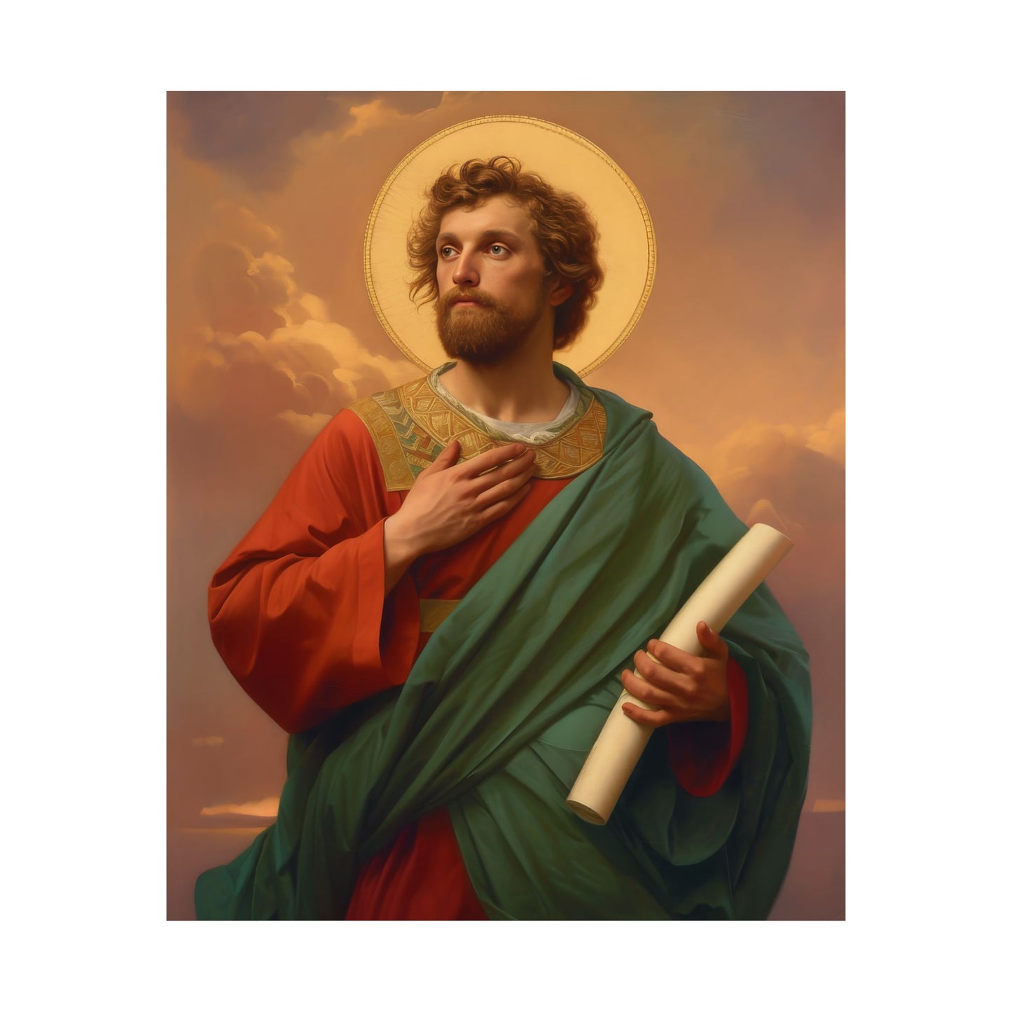 Saint Timothy  - Sanctified Souls Print - Multiple Sizes - Premium Matte Vertical Posters - Catholic Art for the home