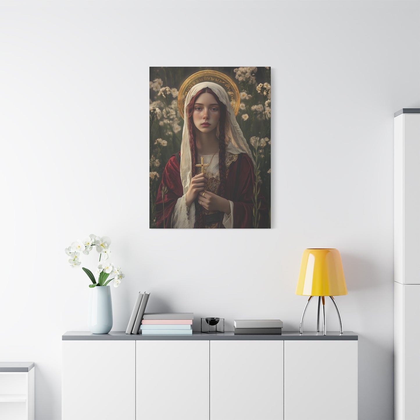 Saint Hilaria - Gallery Wrapped Canvas - Print - Religious Art for your Home - Catholic Art