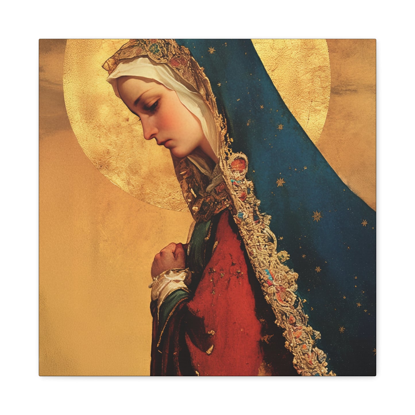 Our Lady of Mercy / Our Lady of Ransom - Multiple Sizes - Catholic Home art - Museum Wrapped Canvas - Sanctified Souls Print - Mother Mary
