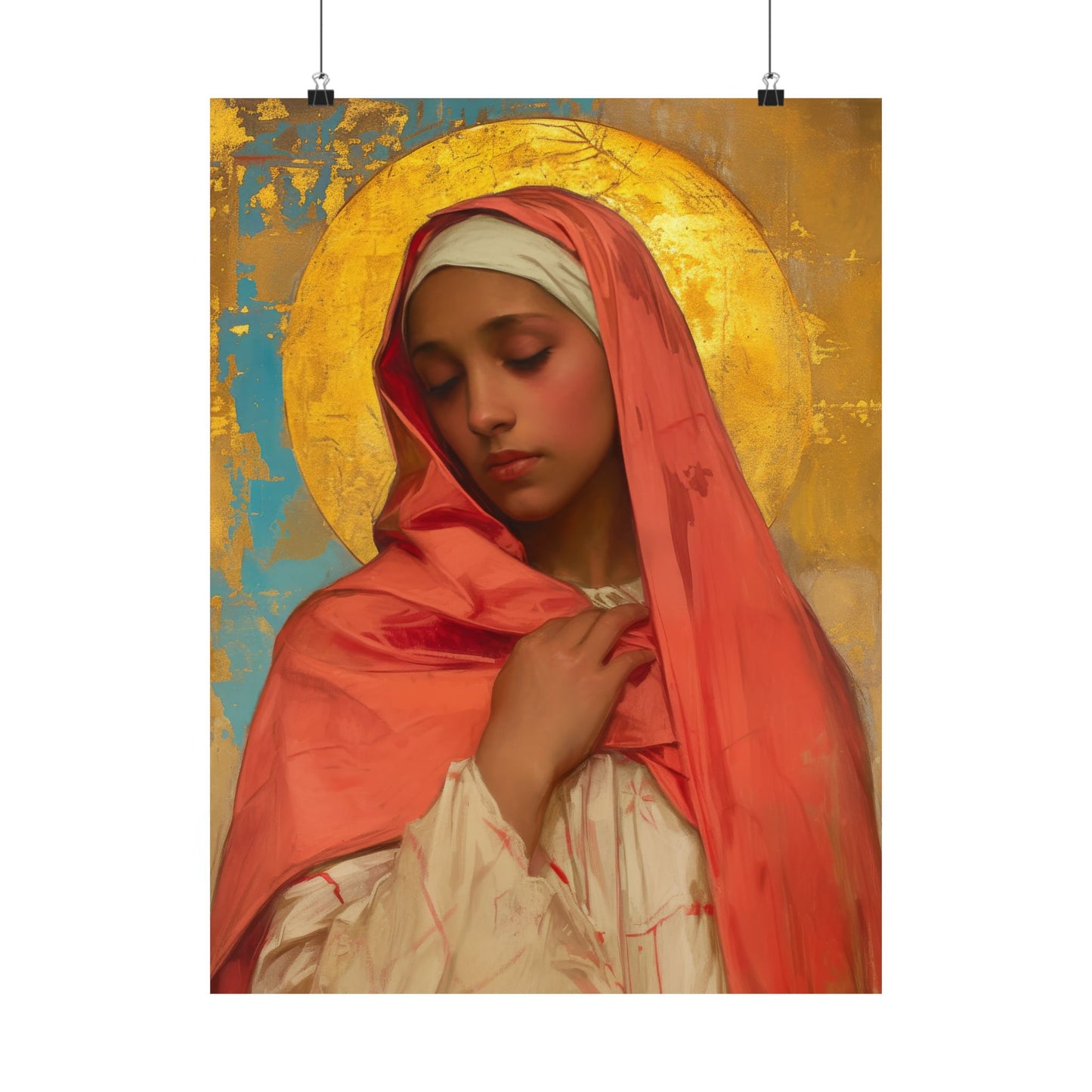 Saint Lea of Rome - Sanctified Souls Print - Multiple Sizes - Premium Matte Vertical Posters - Catholic Saint Art