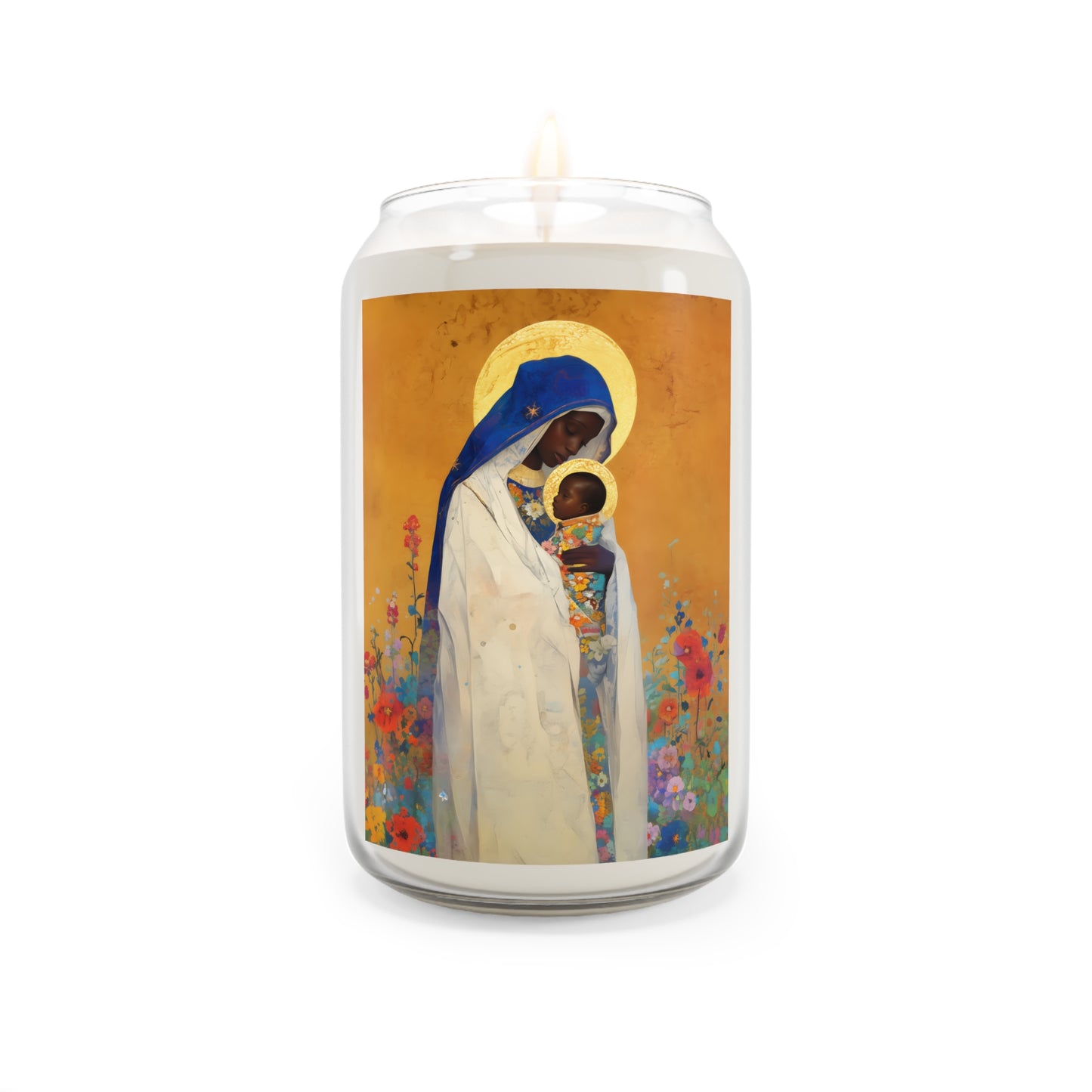 The Divine Embrace- Our Lady of Kibeho's Love - Scented Prayer Candle, 13.75oz -  Candle - Catholic Art - prayer room Scented Candle