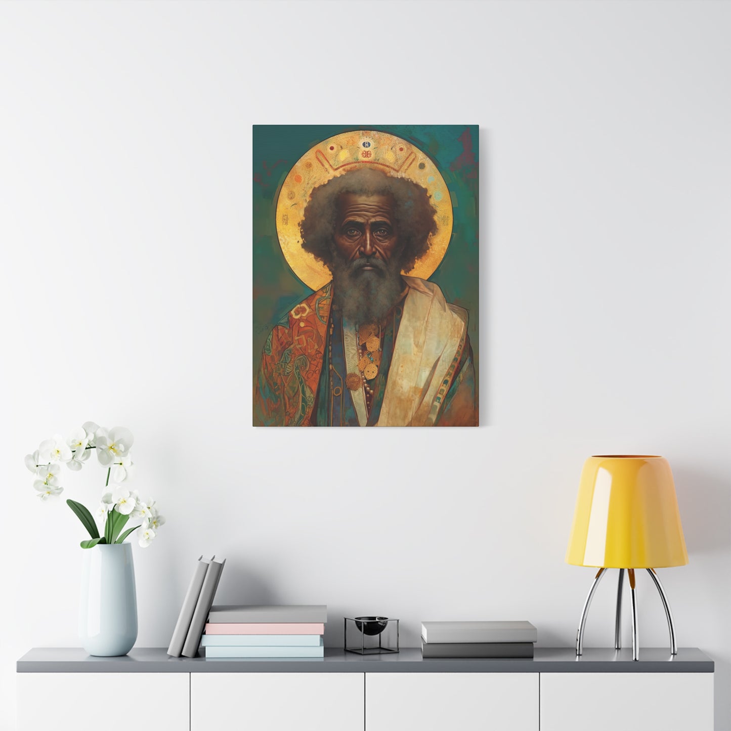 Saint Moses - Museum Wrapped Canvas - Sanctified Souls Print - Religious Art for your Home