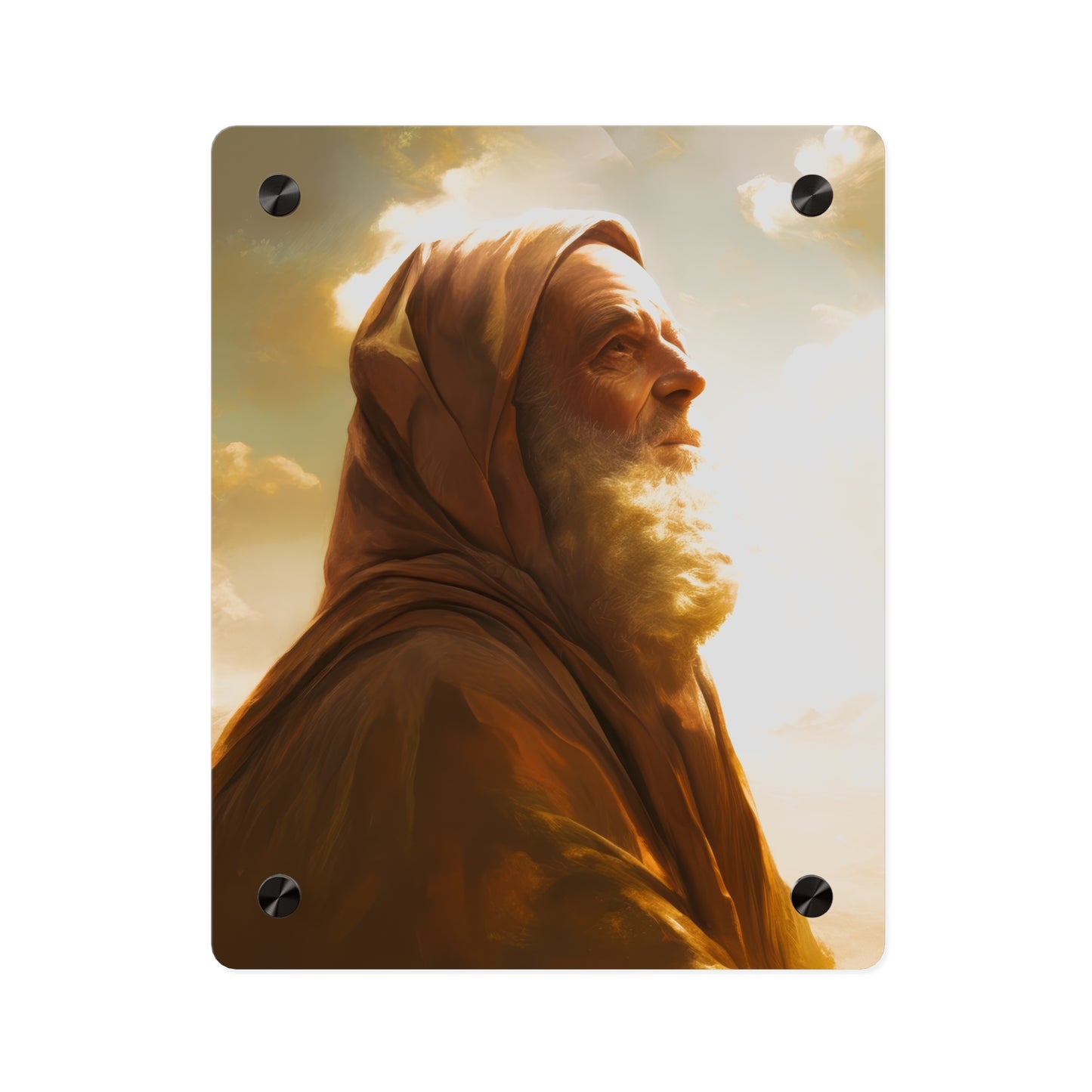 Father Abraham Wall Art Panel - Ready to Hang Acrylic Print - Catholic Saint Art - Patron Saint Print - No Frame needed