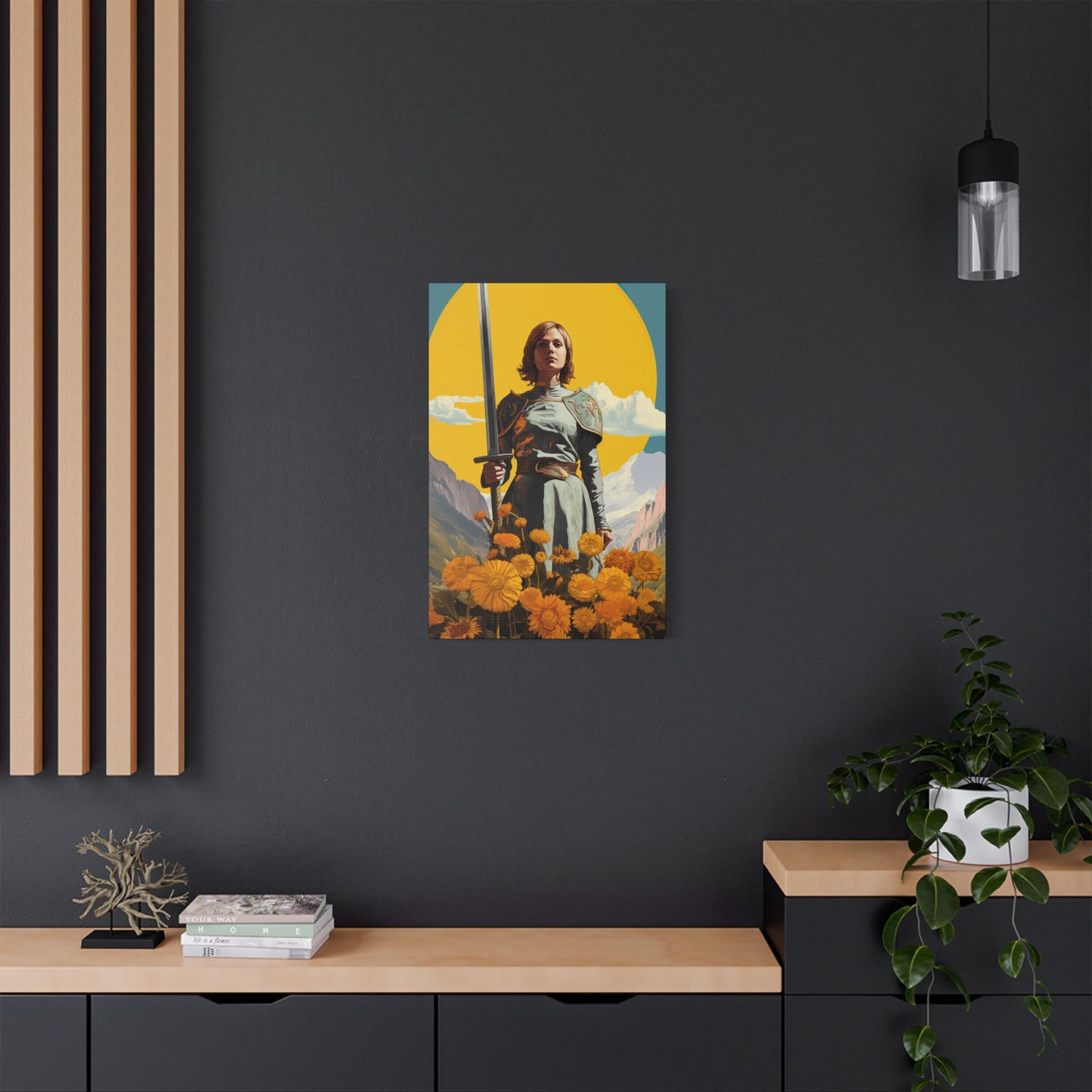 Saint Joan of Arc - Museum Wrapped Canvas - Sanctified Souls Print - Religious Art for your Home