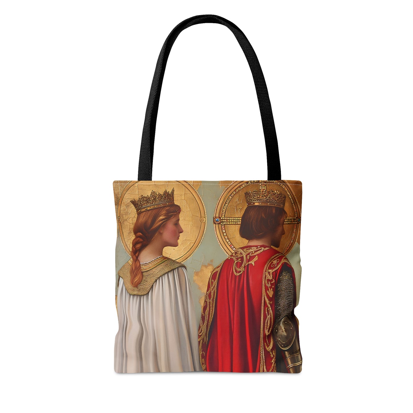 Saint Gwladys and Saint Gwynlly Tote Bag - Large Medium Small Faith Art Bag - Catholic Faith Purse - Religious Carry All Reusable Tote Bag