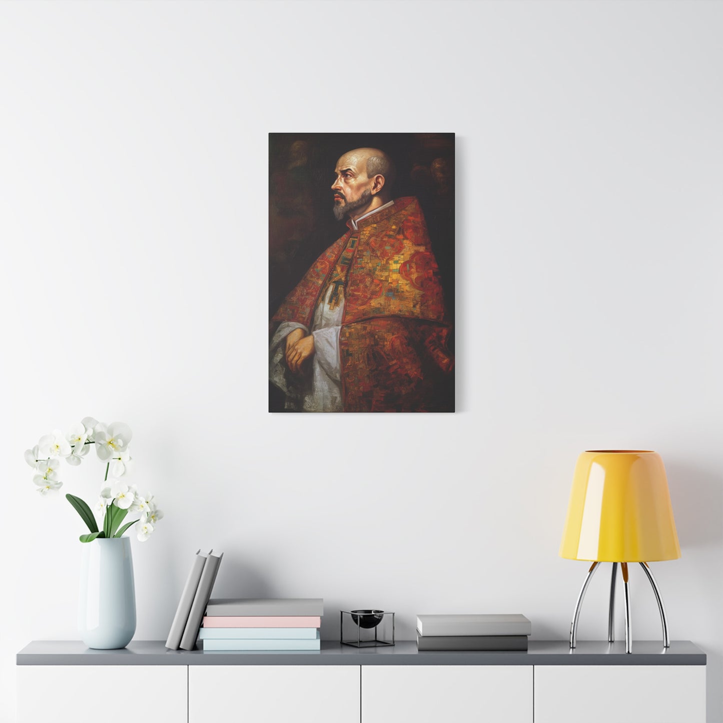 Saint Ignatius of Loyola Canvas Print - Multiple Sizes - Catholic Home art - Museum Wrapped Canvas - Sanctified Souls Print