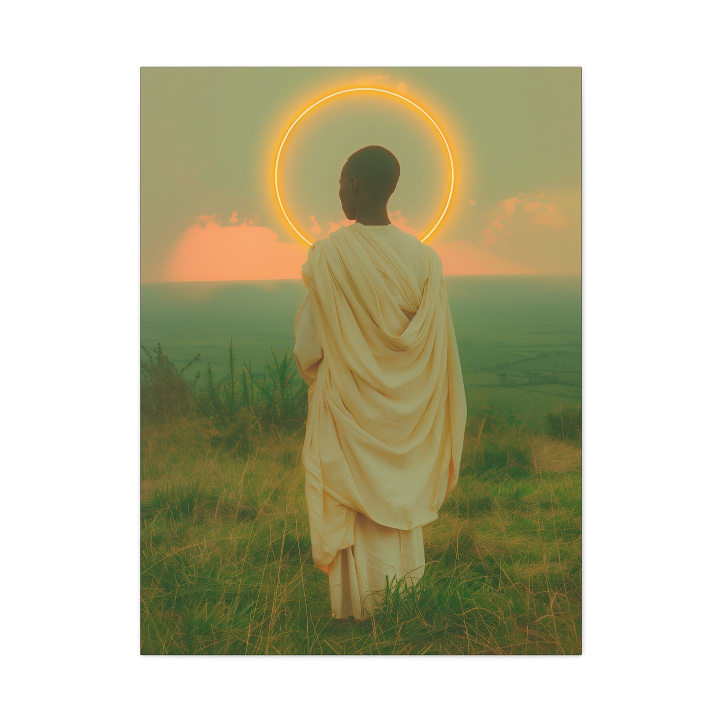Saint Charles Lwanga -  Museum Wrapped Canvas - Sanctified Souls Print - Religious Art for your Home - Catholic Patron Saint Art