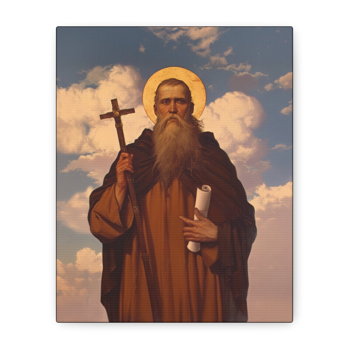 Saint Joannicus the Great / Loannikios of Mount Olympus - Gallery Wrapped Canvas - Print - Religious Art for your Home - Catholic Art Print