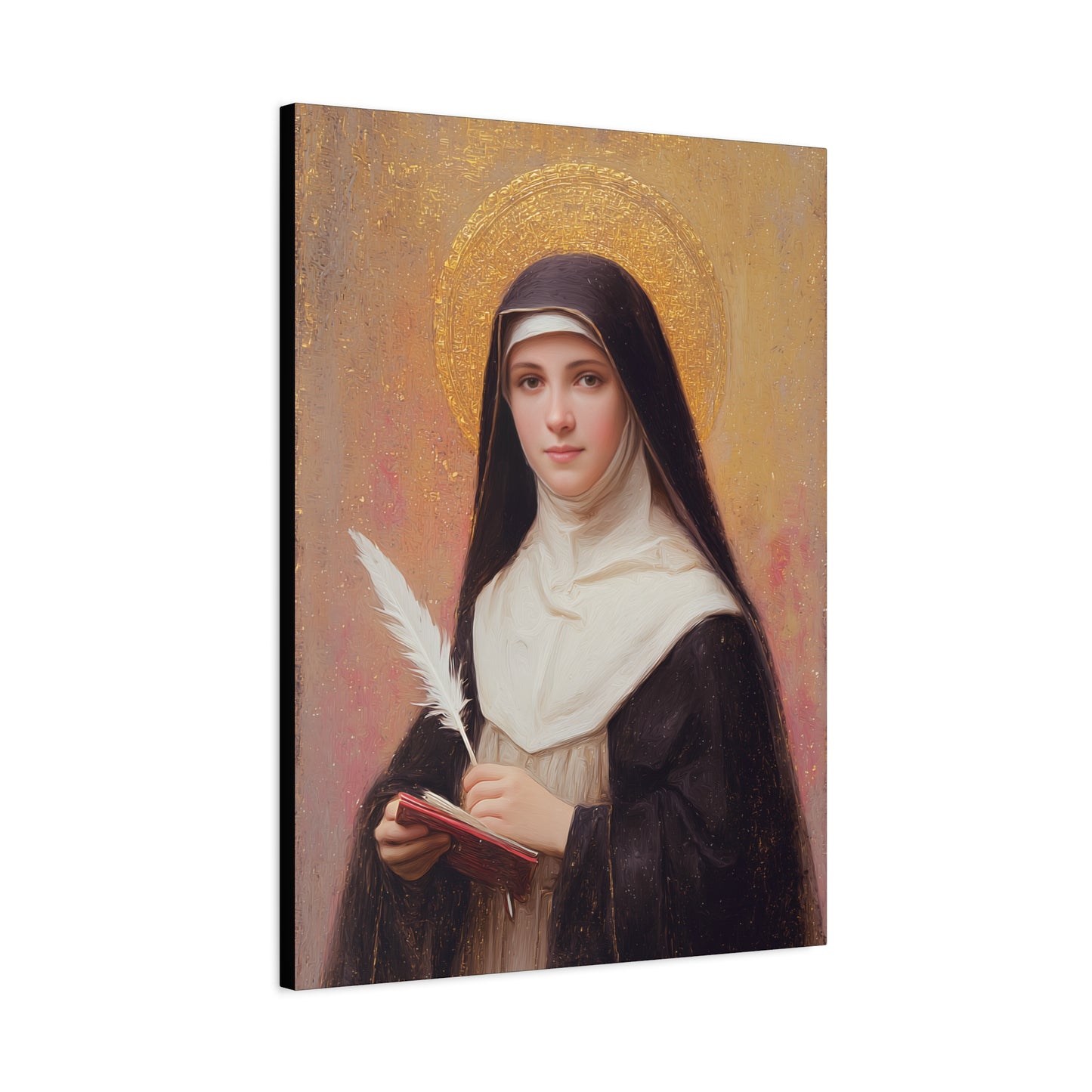 Saint Mechtildis / Mechtide of Hefta / Mechthild of Hackeborn - Gallery Wrapped Canvas - Print - Religious Art for your Home - Catholic Art