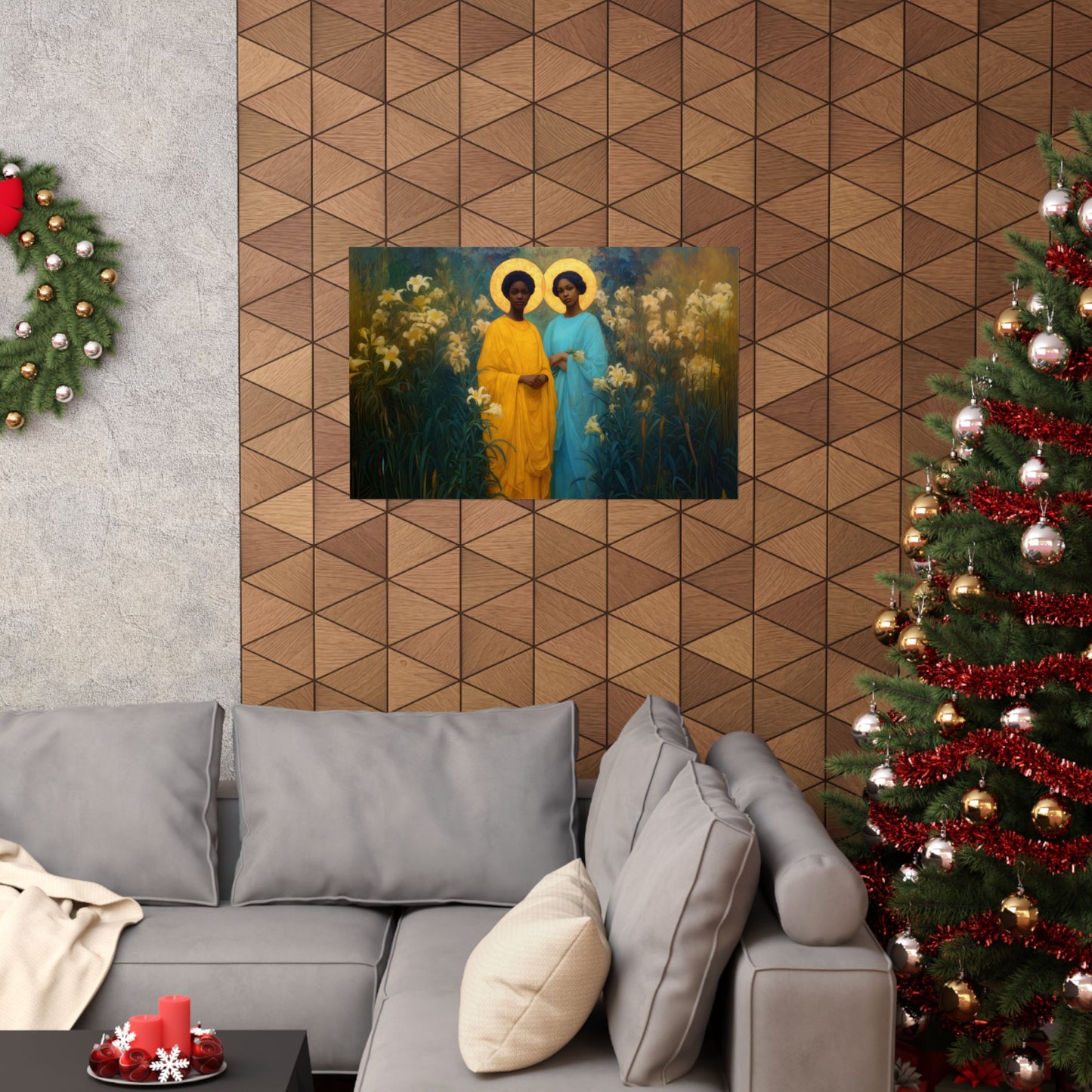 Saint Perpetua and Saint Felicity  - Sanctified Souls Print - Multiple Sizes - Premium Posters - Catholic Art - Christian Home Decor Artwork