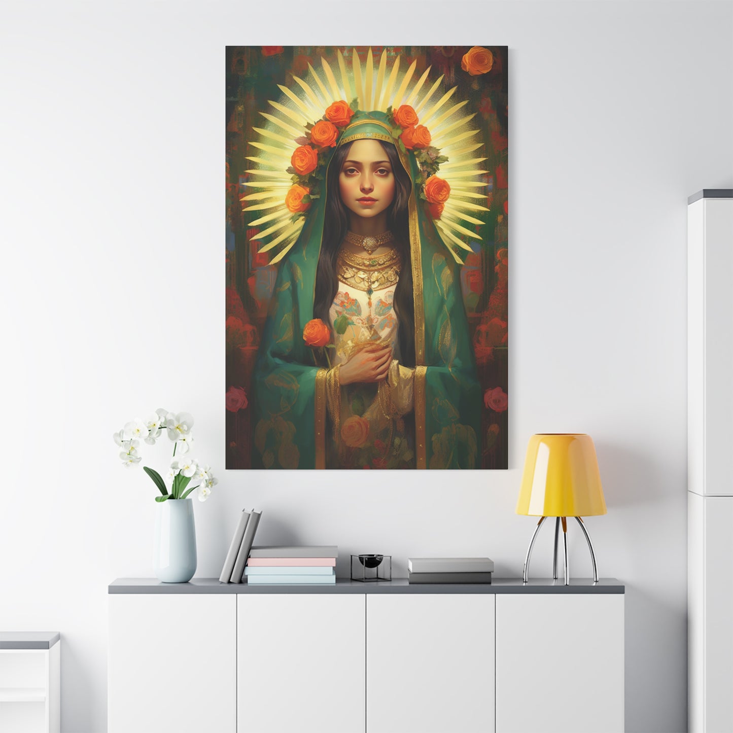 Patroness of Hope Our Lady of Guadalupe Museum Wrapped Canvas Print - Multiple Sizes - Catholic Home art