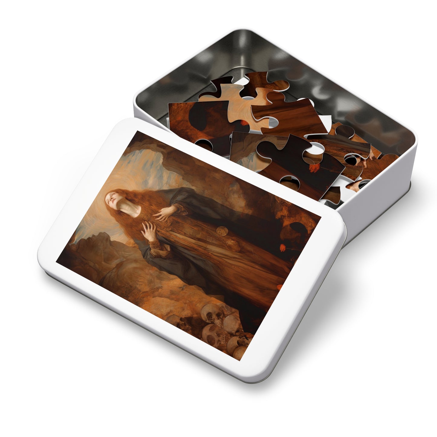 Saint Rosalia - Puzzle and Keepsake Tin - Religious Jigsaw Puzzle (30, 110, 252, 500,1000-Piece) - Religious Puzzle