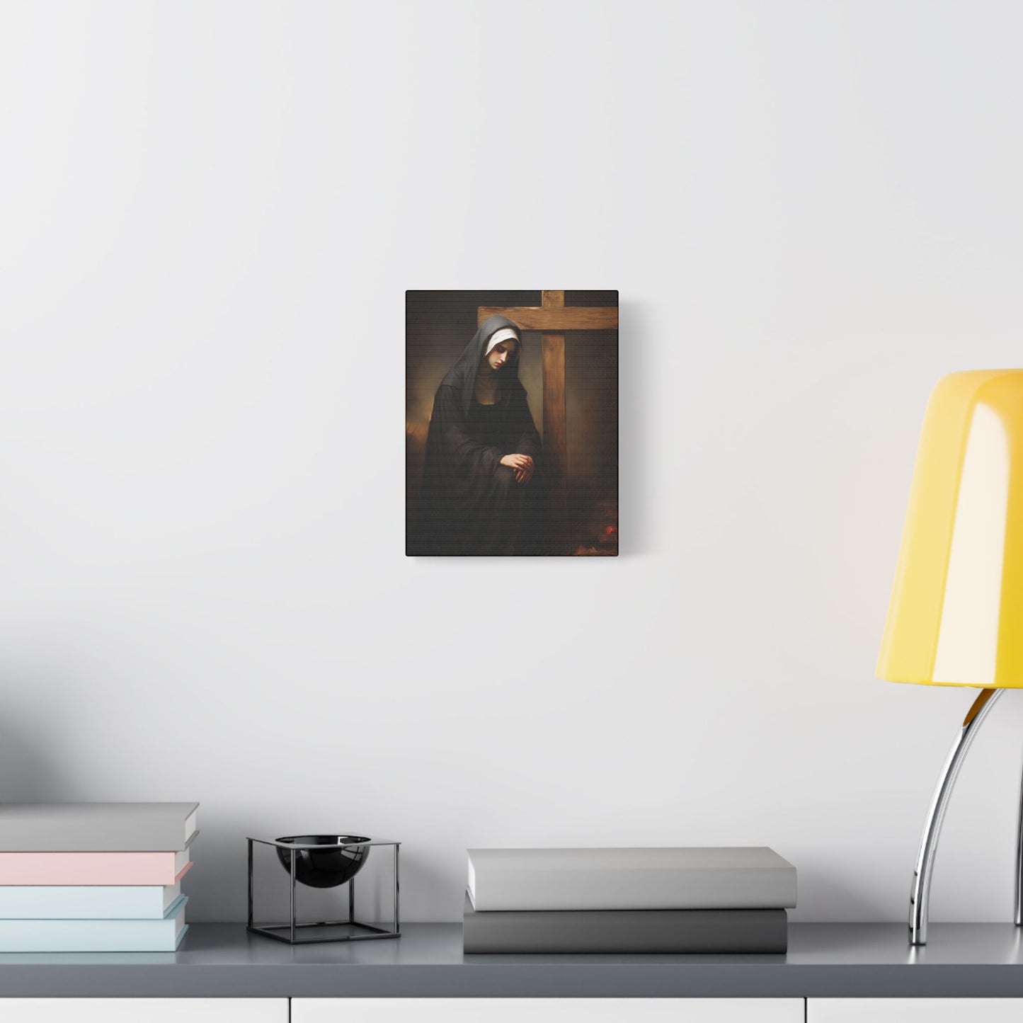 Saint Clare of Montefalco Canvas Print - Multiple Sizes - Catholic Home art - Gallery Wrapped Canvas - Sanctified Souls Print