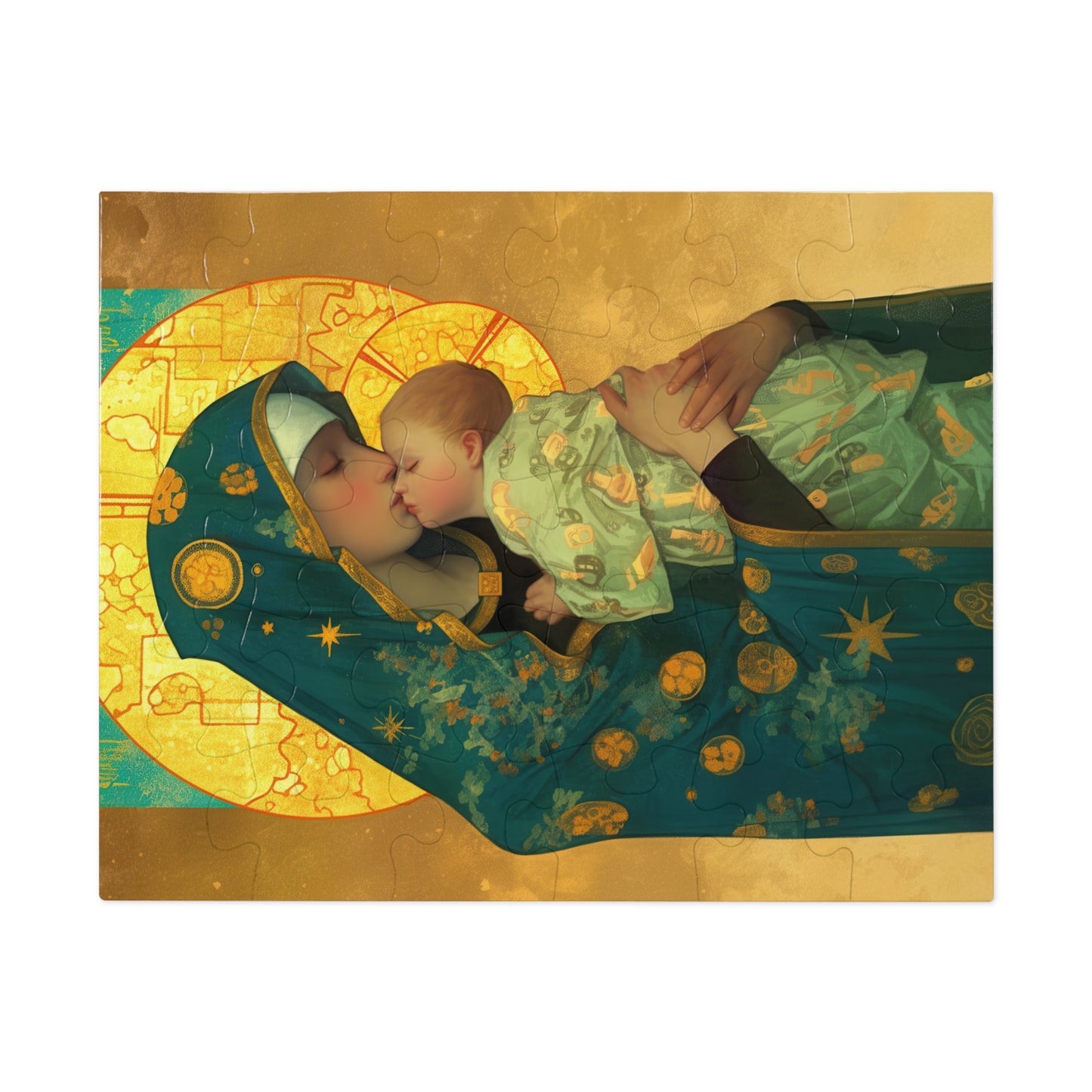Peaceful Refuge - Mary and the Christ Child - Puzzle and Keepsake Tin - Religious (30, 110, 252, 500,1000) - Catholic Families