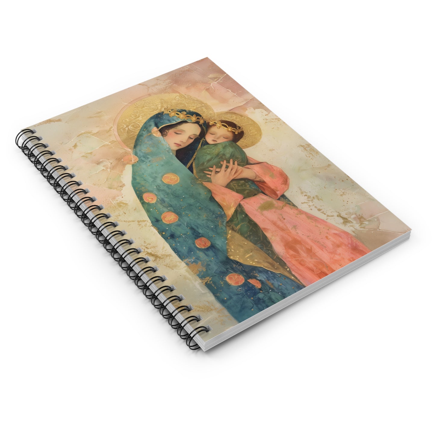 The Sweet Advocate of Souls - Mary, Help of Christians - Sanctified Souls Art - Religious Based Notebook - Spiral Notebook - Ruled Line