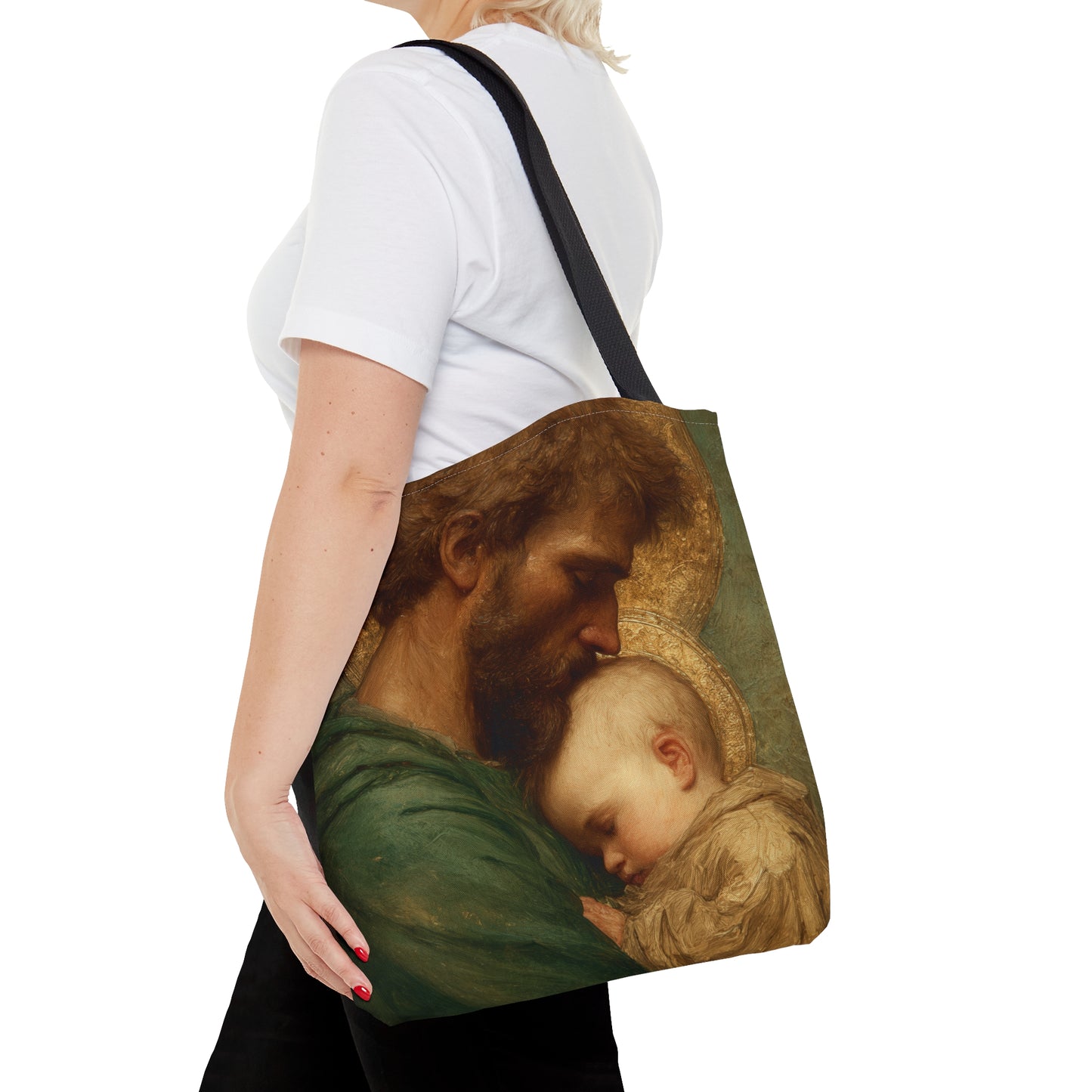 Saint Joseph the Father - Tote Bag - Large Medium Small Faith Art Bag - Catholic Faith Purse