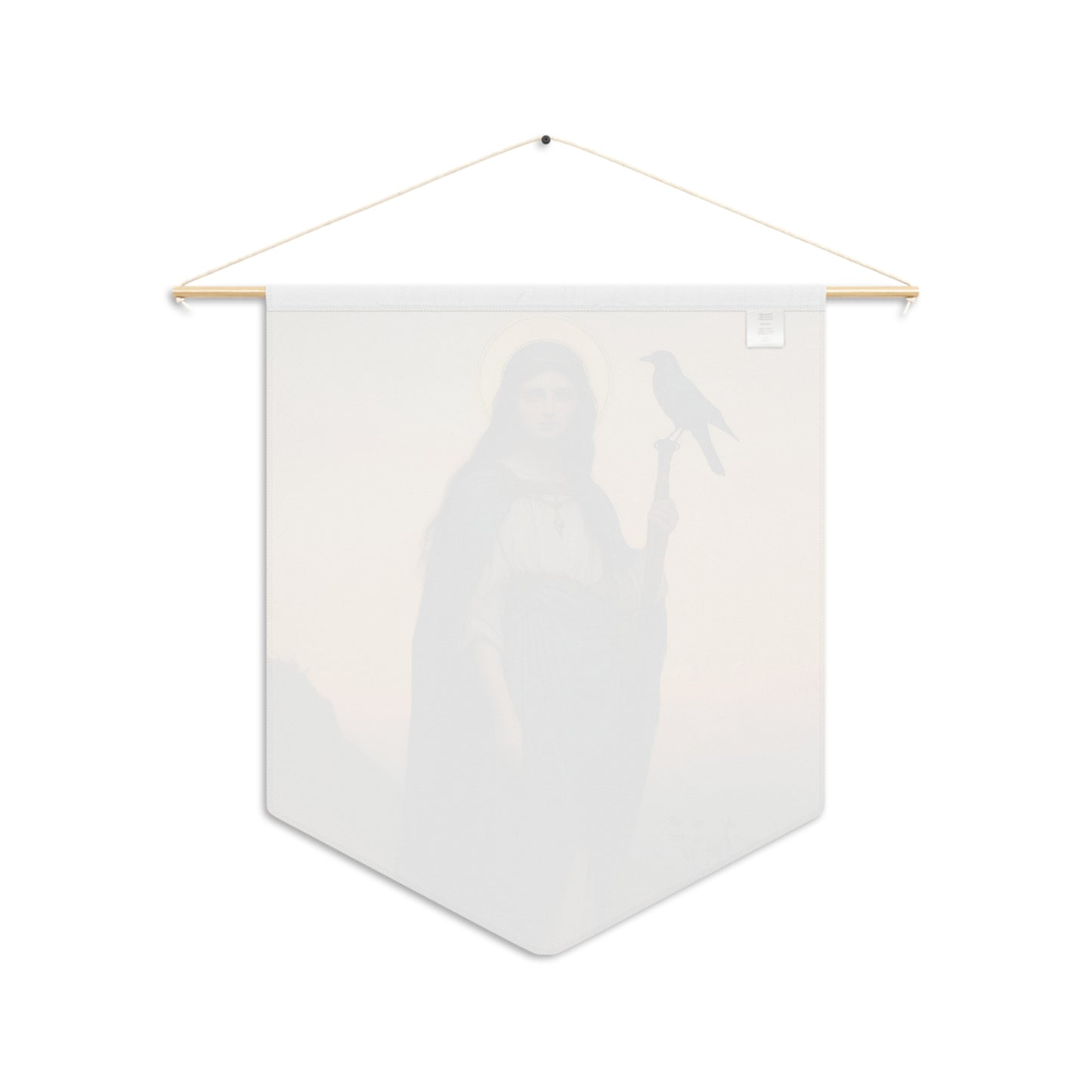 Saint Oda Pennant / Banner / Wall Hanging - Prayer room art - 18" x 21" - Catholic prayer Religious - Large Print