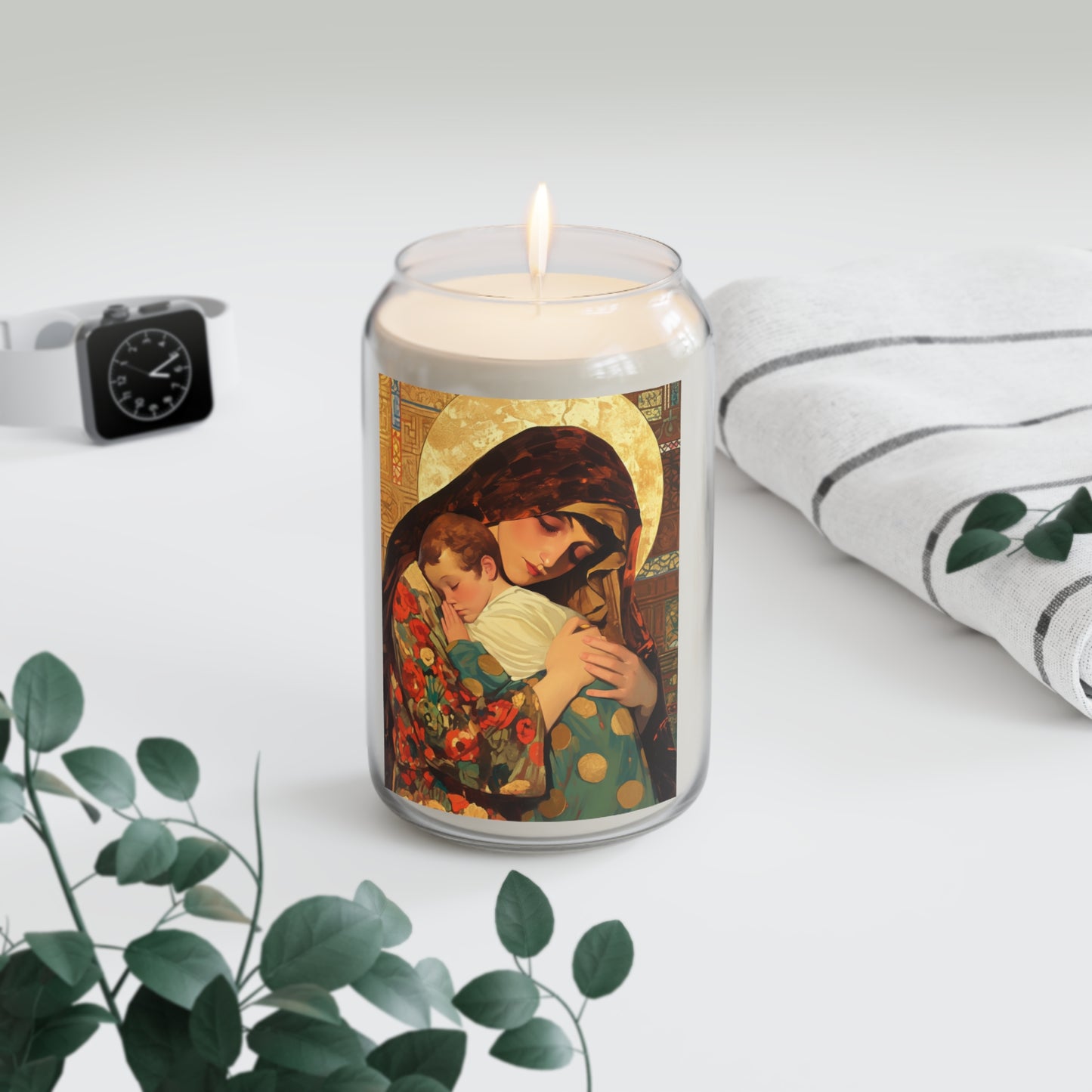 Mary, Mother of God - Divine Mother - Scented Prayer Candle, 13.75oz -  Candle - Catholic Art - prayer room Scented Candle