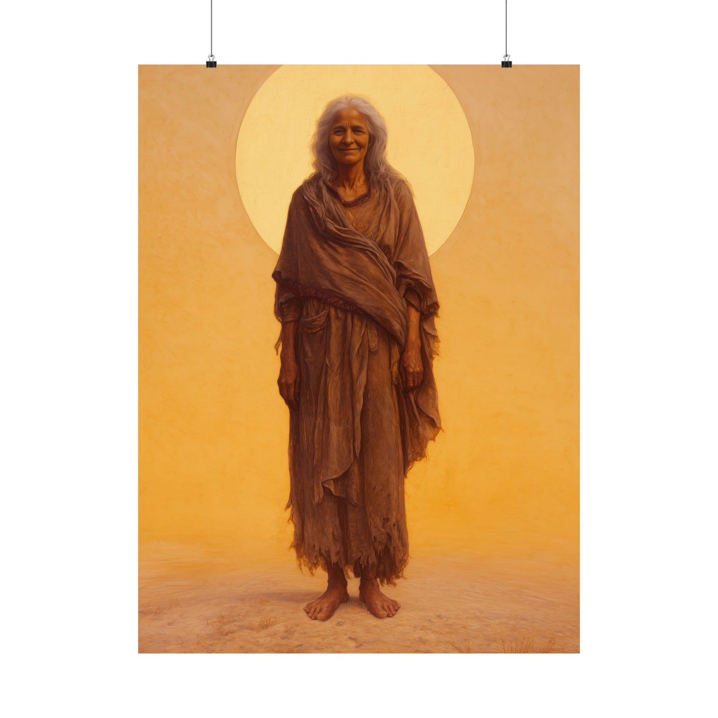 Saint Mary of Egypt - Desert Mother - Sanctified Souls Print - Multiple Sizes - Premium Matte Vertical Posters