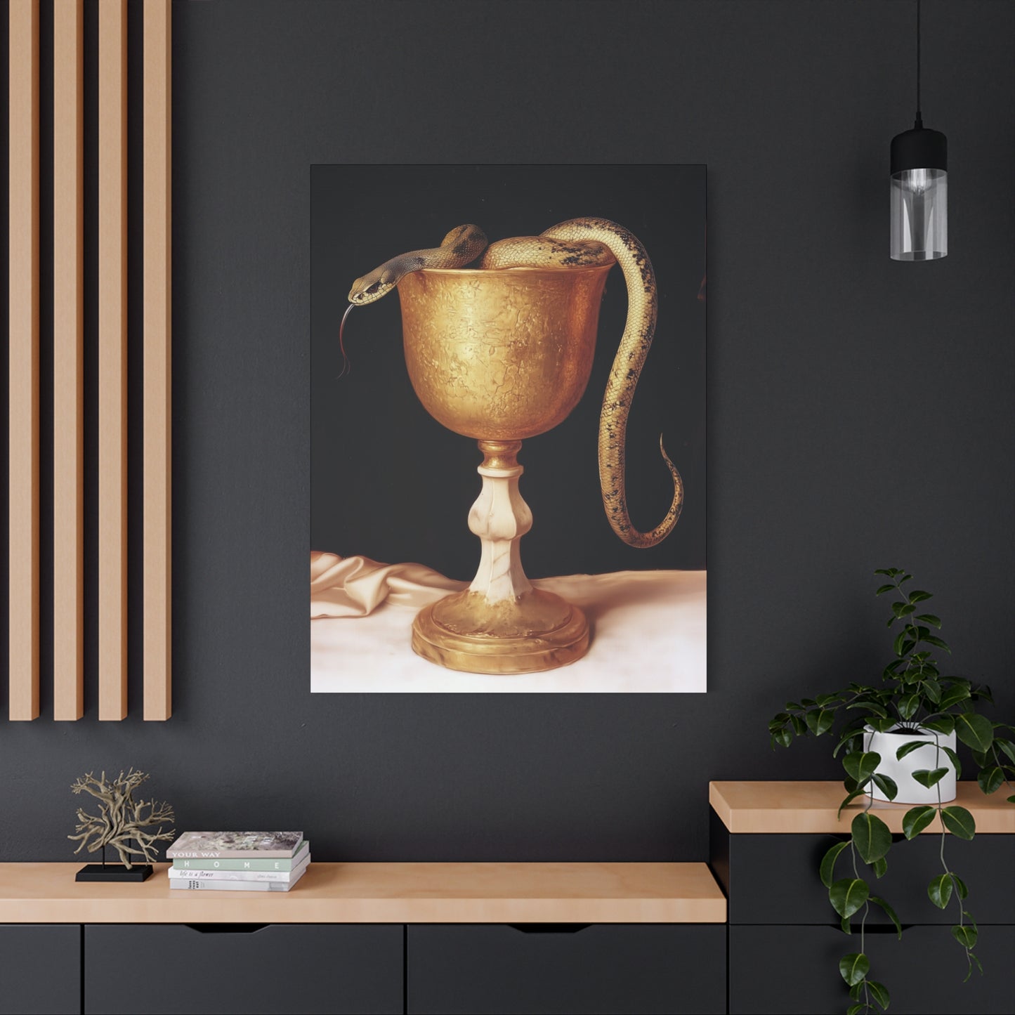 Saint John's Chalice - Gallery Wrapped Canvas - Print - Religious Art for your Home - Catholic