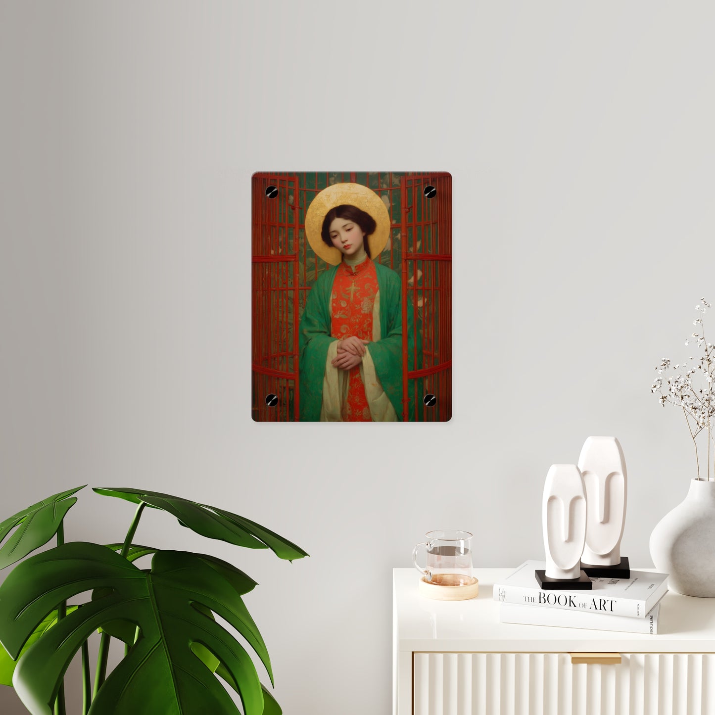 Saint Agnes Tsao Kou Ying  Wall Art Panel - Ready to Hang Acrylic Print - Catholic Saint Art - Patron Saint Print - No Frame needed