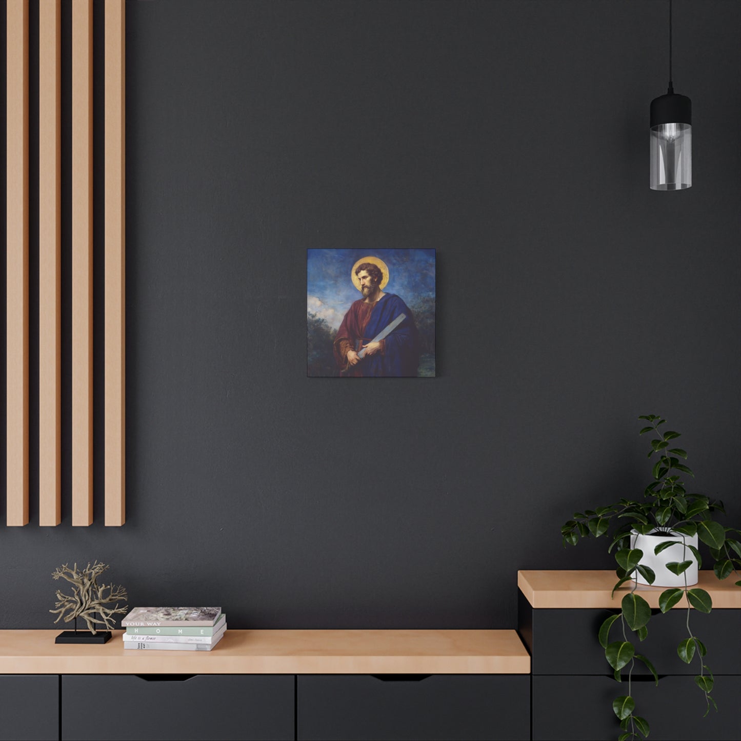 Saint Simon the Apostle  - Gallery Wrapped Canvas - Print - Religious Art for your Home - Catholic Art