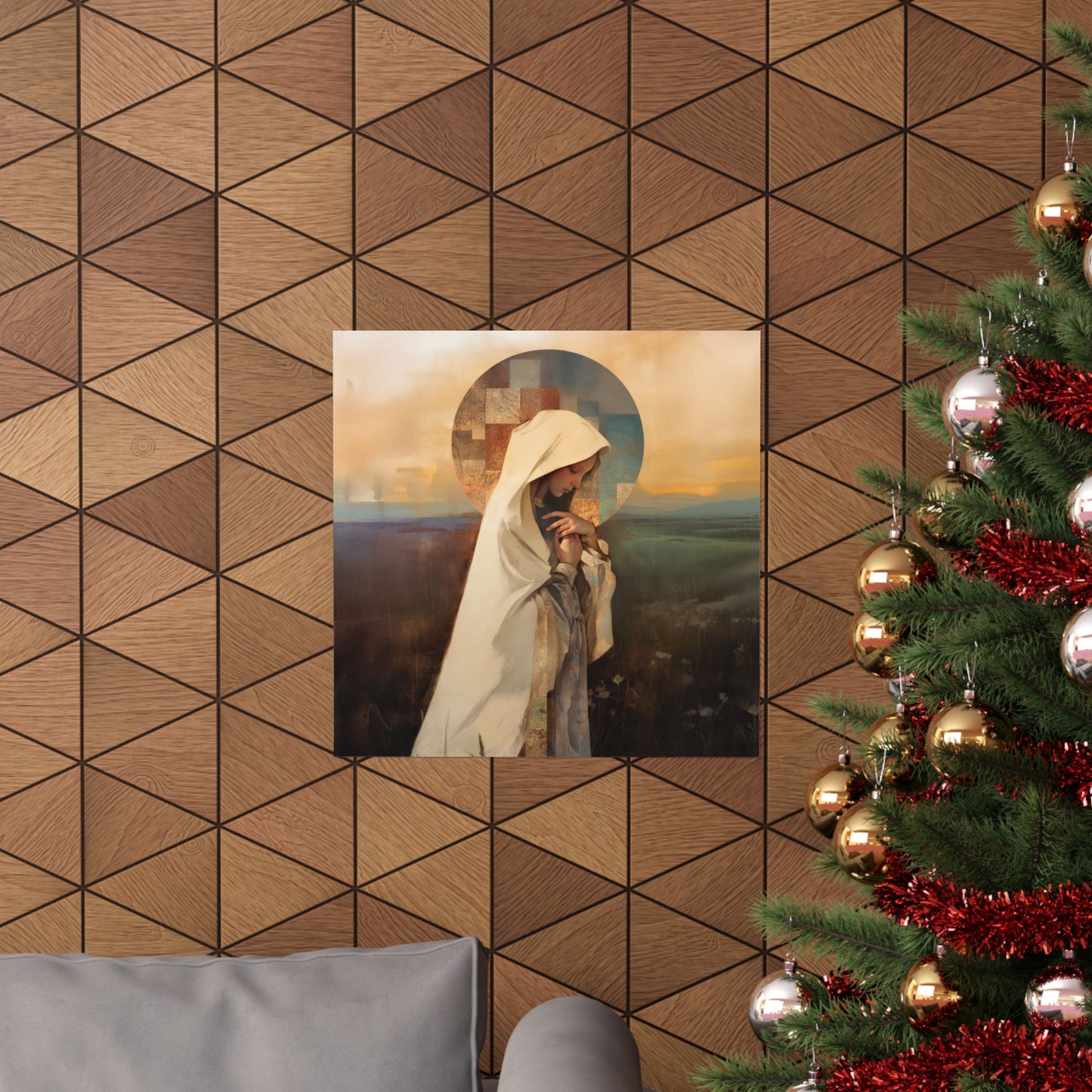 Our Lady of the Prairie - Sanctified Souls Print - Multiple Sizes - Premium Posters - Catholic Art - Christian Home