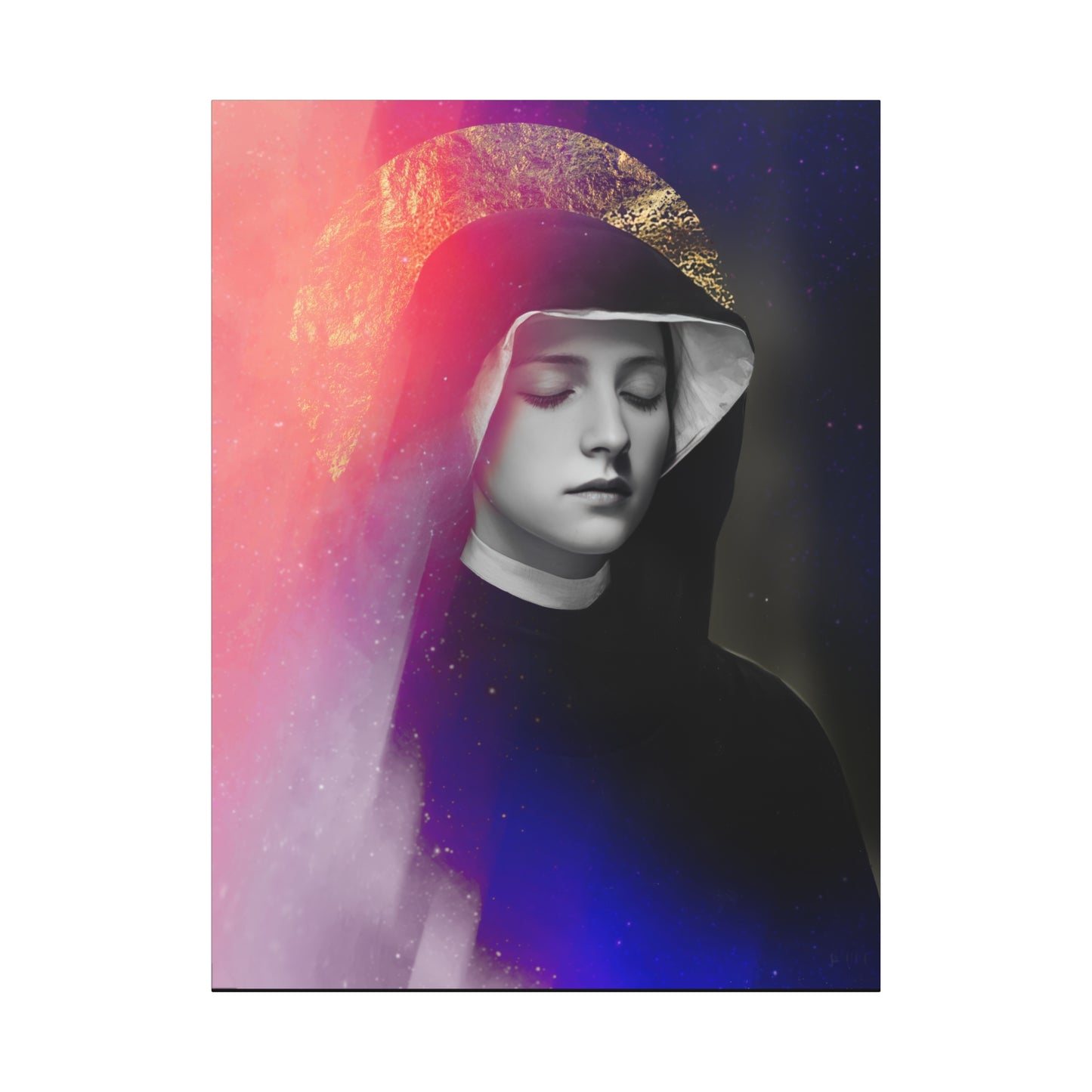 Saint Faustina Kowalska - Museum Wrapped Canvas - Sanctified Souls Print - Religious Art for your Home