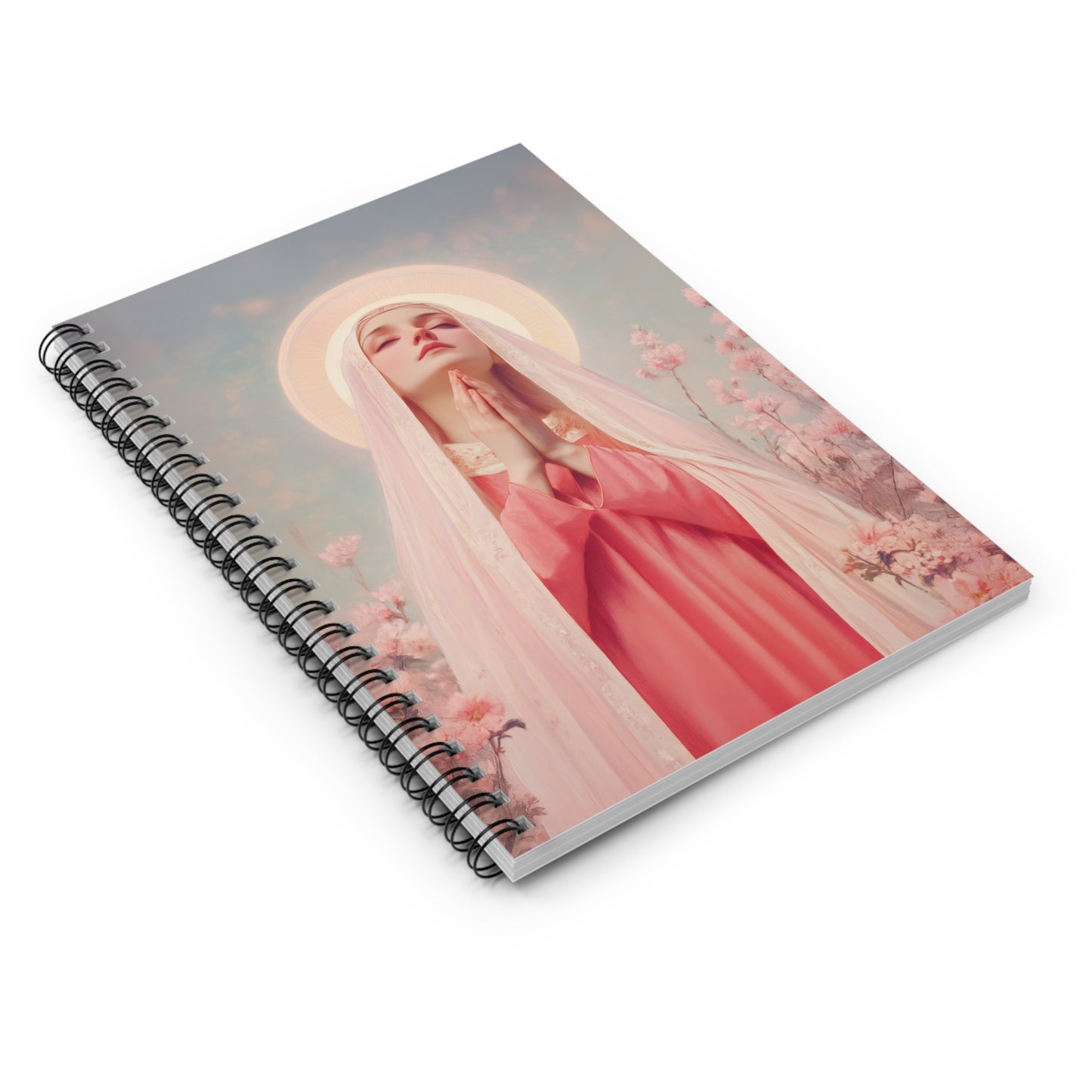 Saint Illuminata - Sanctified Souls Art - Religious Based Notebook - Spiral Notebook