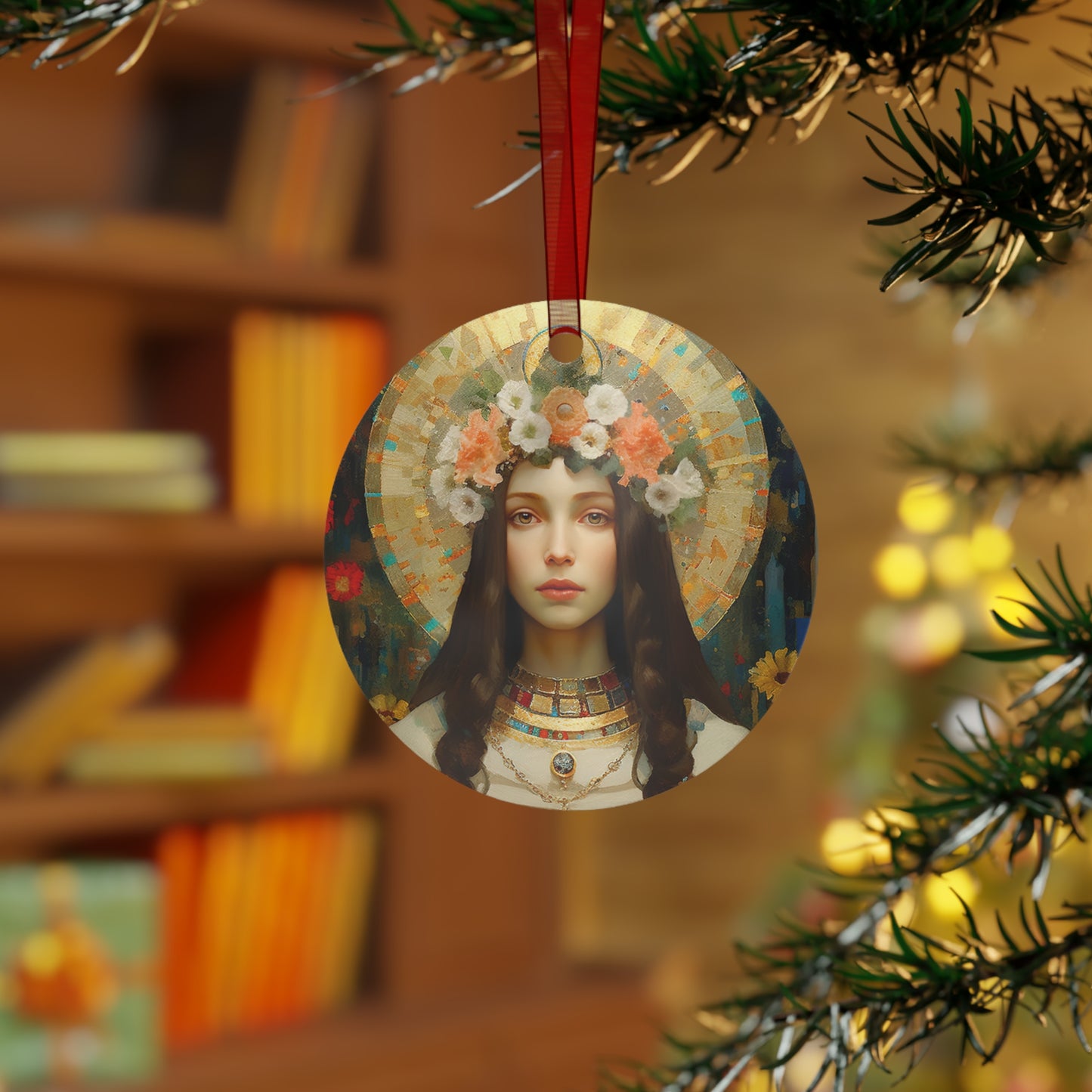Saint Dorothy - Religious Holiday Christmas Ornament and Keepsake - Double sided Keepsake Religious Ornament