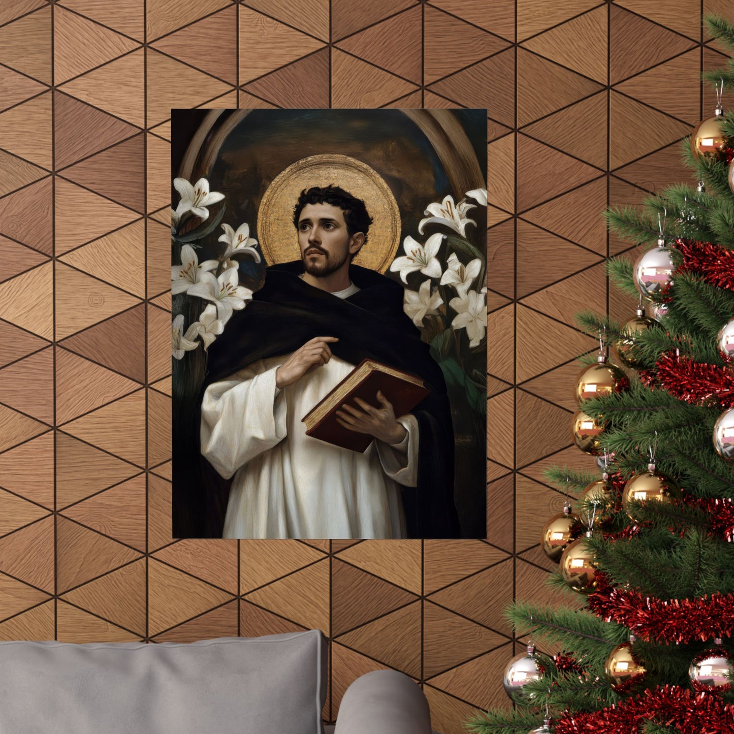 Saint Dominic - Sanctified Souls Print - Multiple Sizes - Premium Posters - Catholic Art - Christian Home Decor Artwork