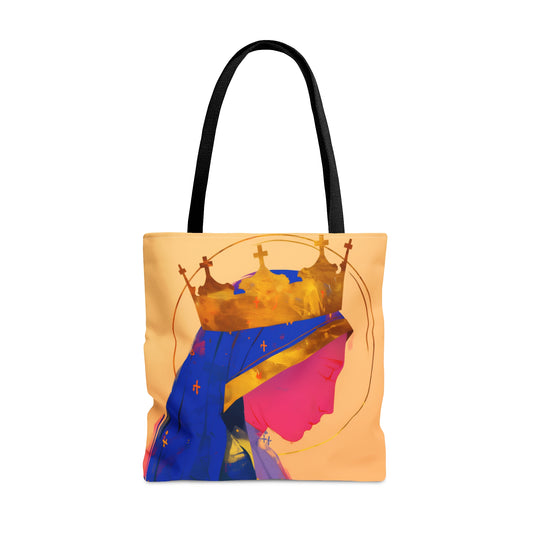 Mother Mary -  Source of Eternal Grace Tote Bag - Large Medium Small Faith Art Bag - Catholic Faith Purse - Religious Carry All