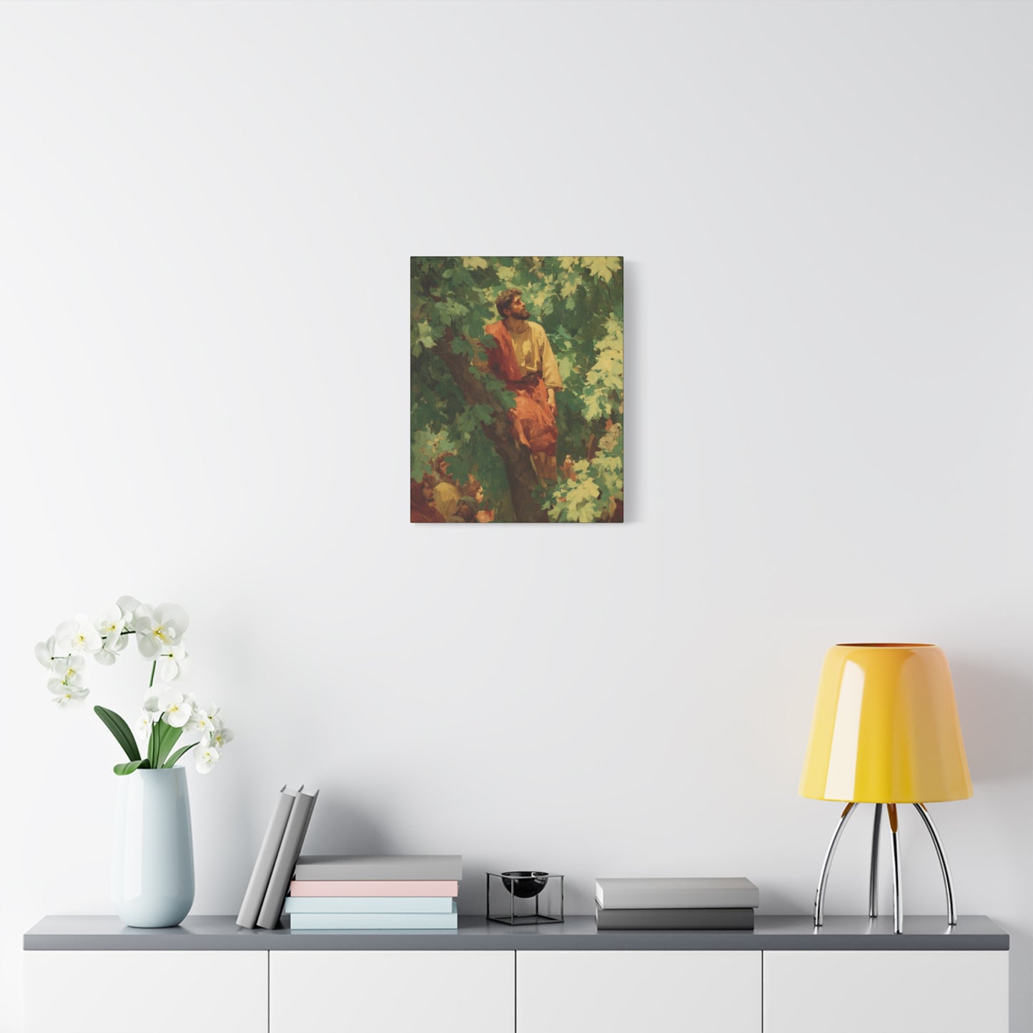 Zacchaeus - Gallery Wrapped Canvas - Print - Religious Art for your Home - Catholic Art Print