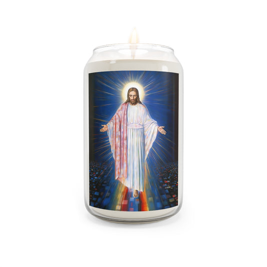 Christ - Our Divine Lord Savior - Scented Prayer Candle, 13.75oz - Tall Size - Religious Prayer Candle - Catholic Art - Religious Gift