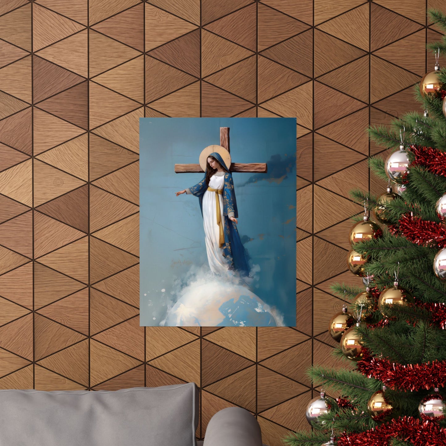 The Lady Of All Nations - Marian Devotion - Mother Mary - Sanctified Souls Print - Multiple Sizes - Premium Matte Vertical Posters