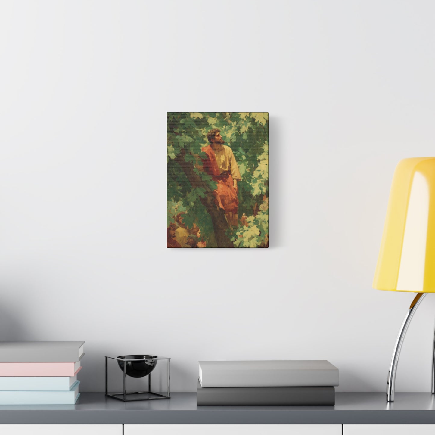 Zacchaeus - Gallery Wrapped Canvas - Print - Religious Art for your Home - Catholic Art Print