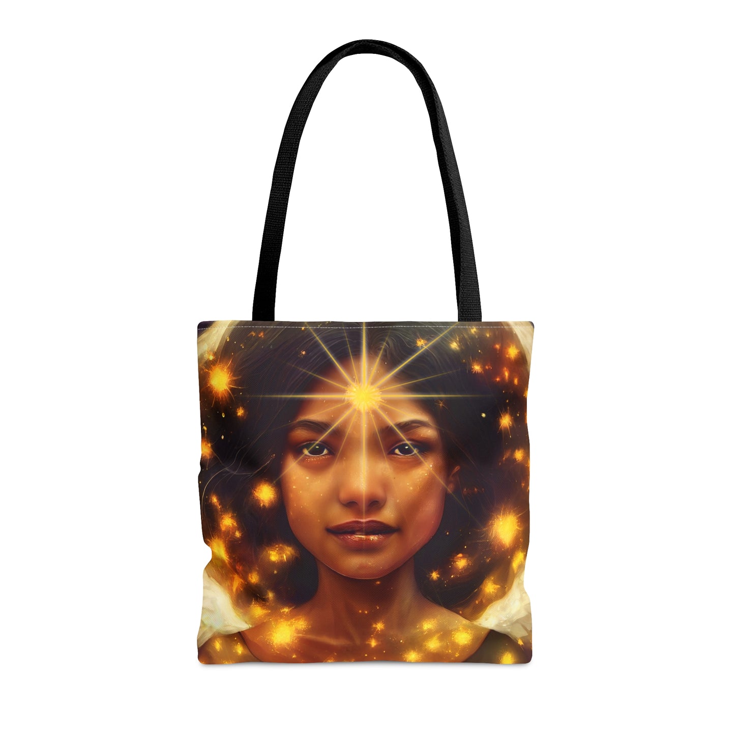Uriel Tote Bag - Large Medium Small - Art Bag -  Guardian Angel Double Sided Purse - Carry All Bag - Spiritual Gift - Divine Oracle Art