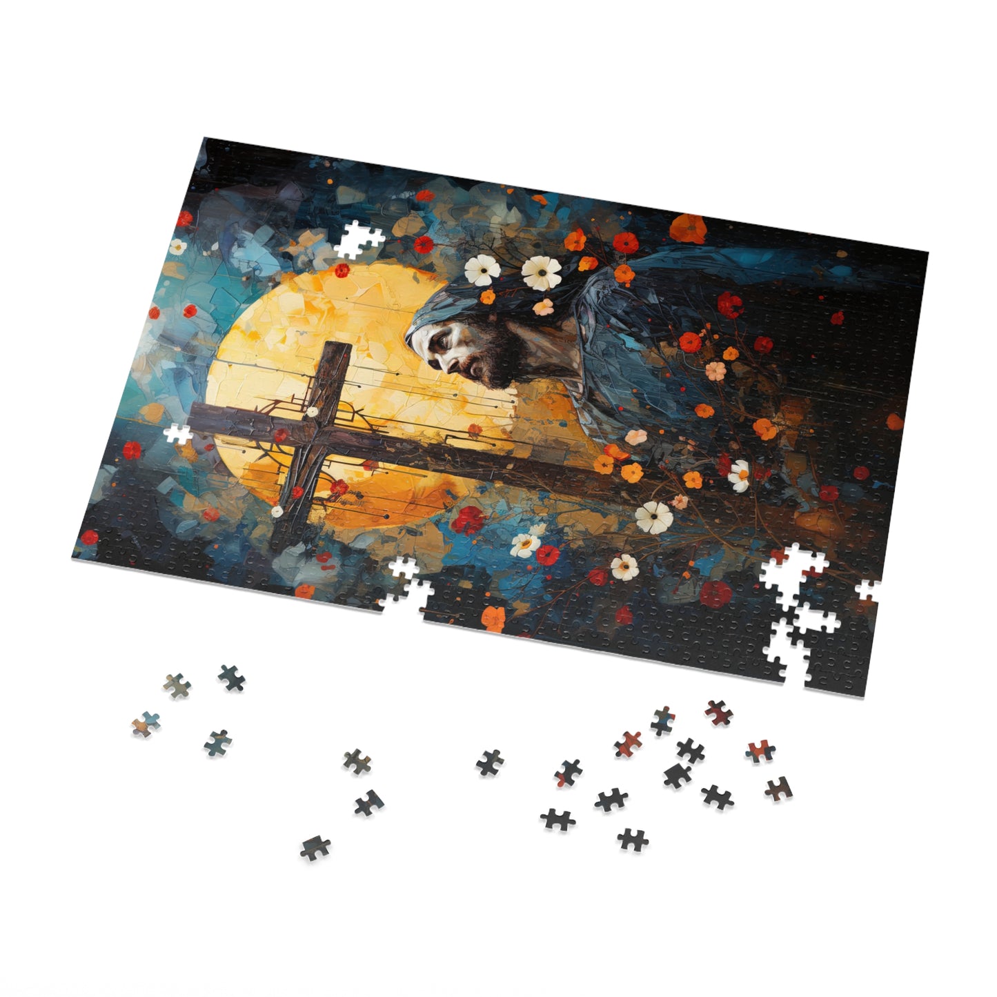 The Cross of Salvation - Puzzle and Keepsake Tin - Religious Jigsaw Puzzle (30, 110, 252, 500,1000-Piece) - Religious Puzzle