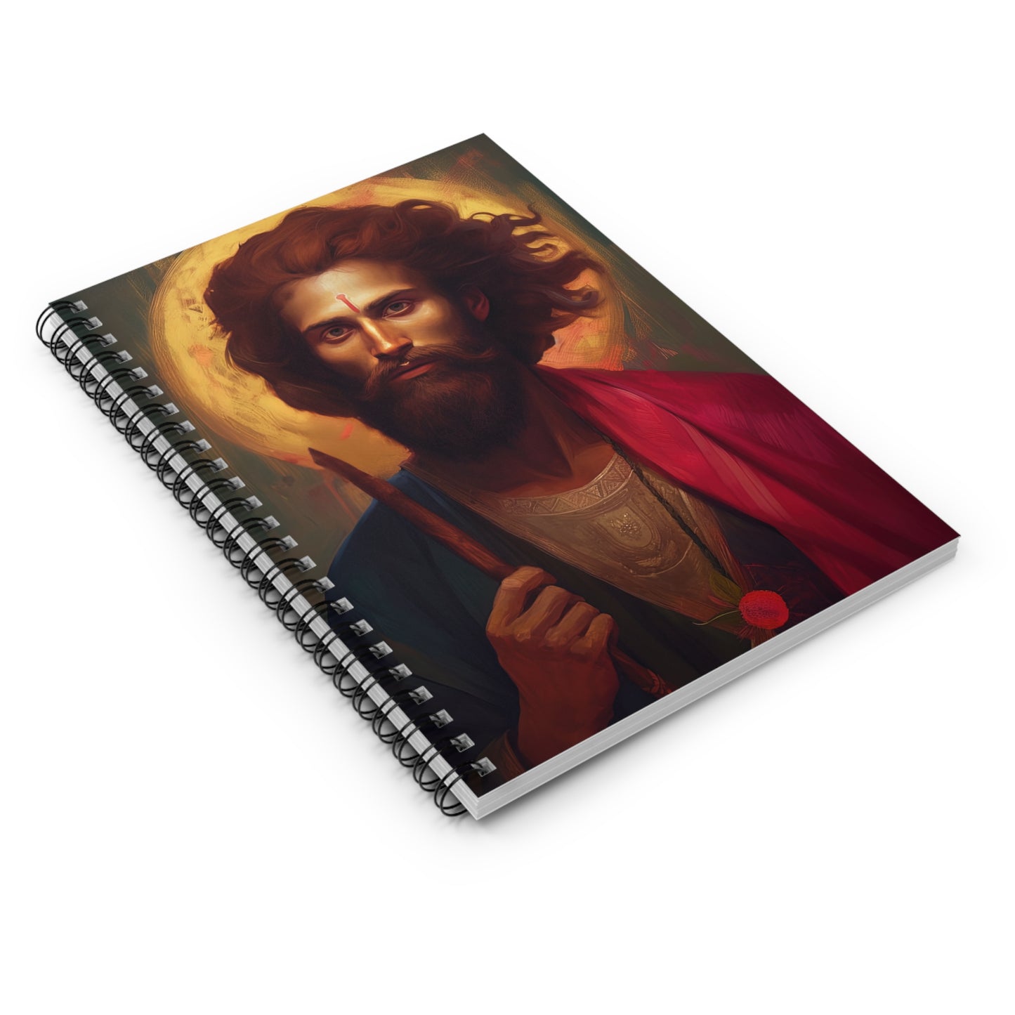 Saint James the Lesser Journal - Sanctified Souls Art - Religious Based Notebook - Spiral Notebook - Ruled Line