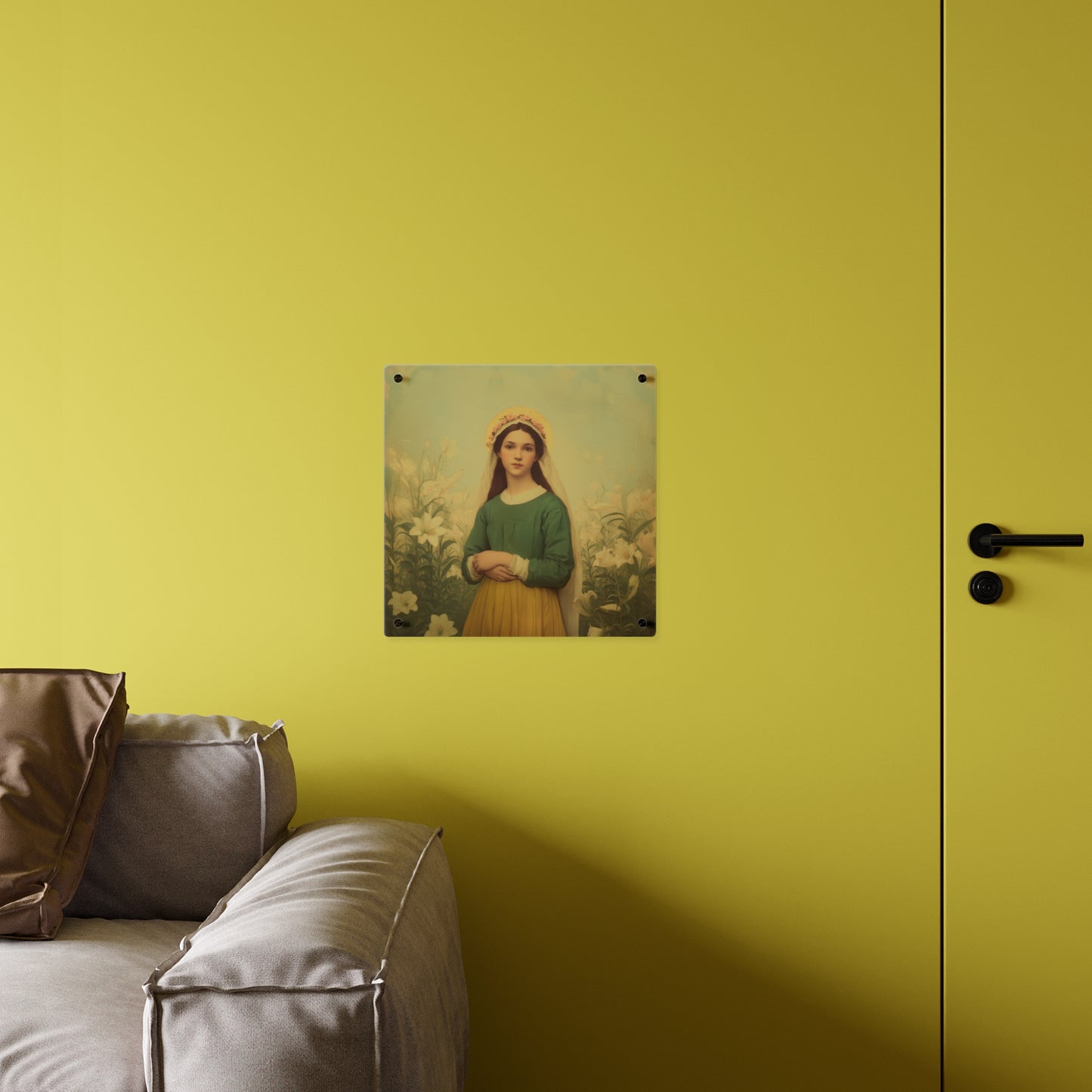 Saint Maria Goretti Wall Art Panel - Ready to Hang Acrylic Print - Catholic Saint Art - Patron Saint Print - No Frame needed