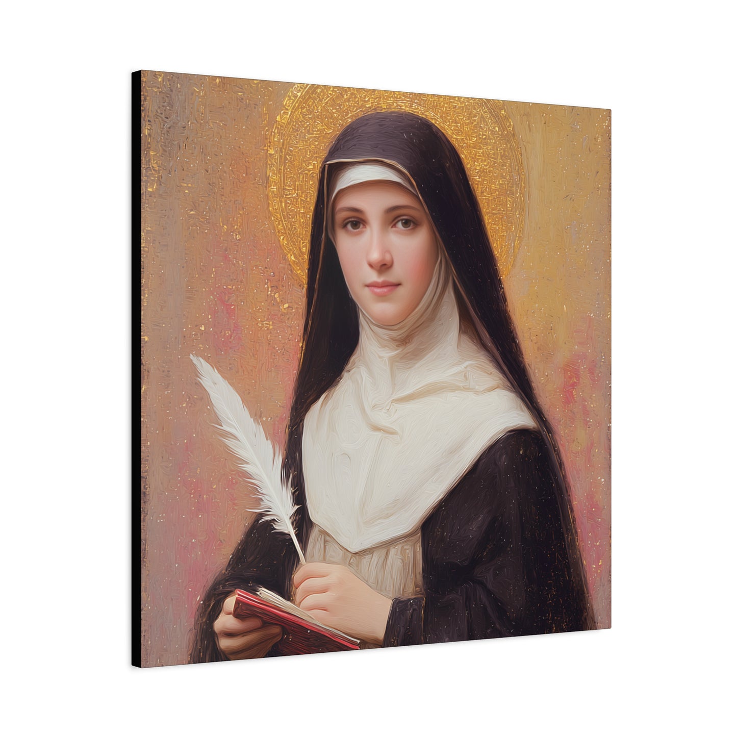 Saint Mechtildis / Mechtide of Hefta / Mechthild of Hackeborn - Gallery Wrapped Canvas - Print - Religious Art for your Home - Catholic Art