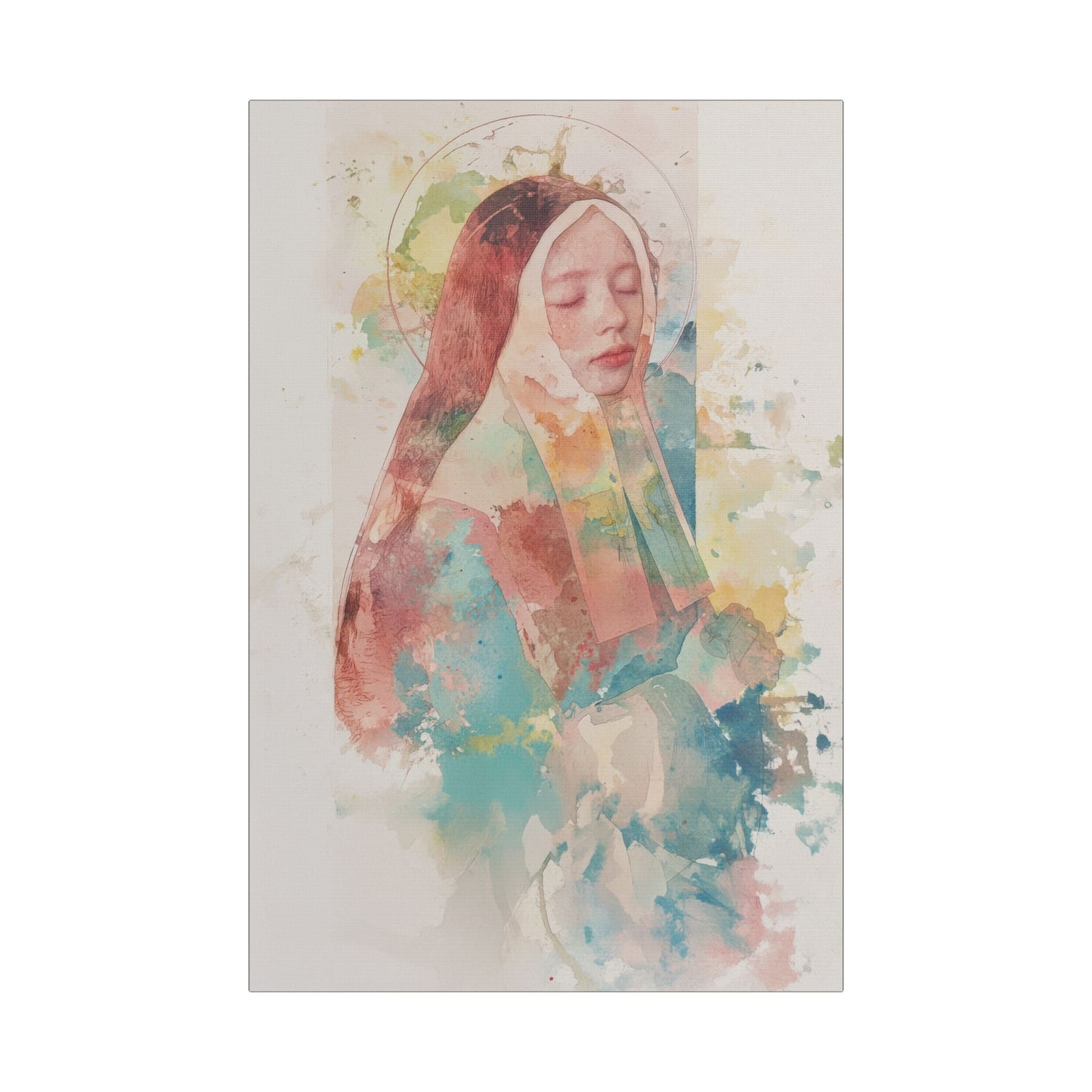 Saint Bernadette - Museum Wrapped Canvas - Sanctified Souls Print - Religious Art for your Home