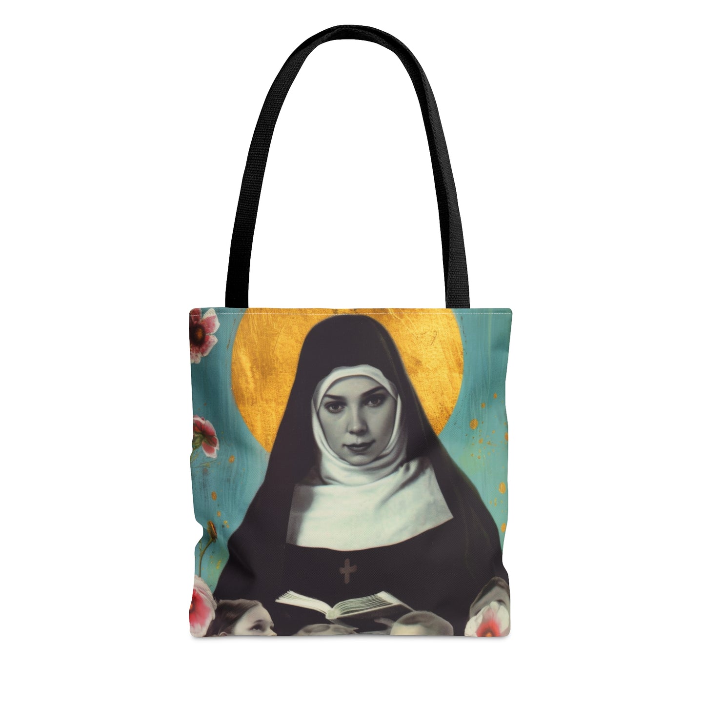 Saint Joan de Lestonnac Tote Bag - Purse - Three sizes - Large Medium Small Faith Art Bag - Catholic faith carry-all purse - Double Sided