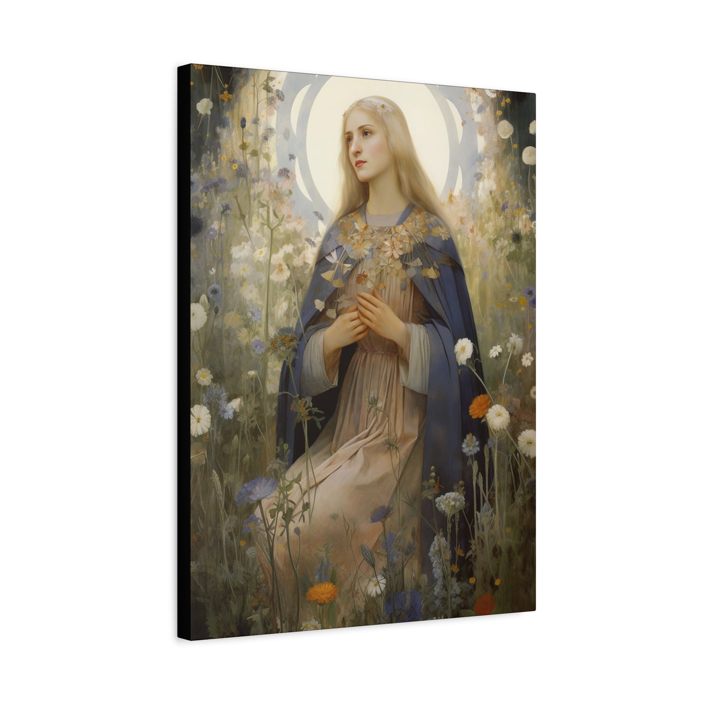Saint Hildegard of Bingen - Museum Wrapped Canvas - Sanctified Souls Print - Religious Art for your Home