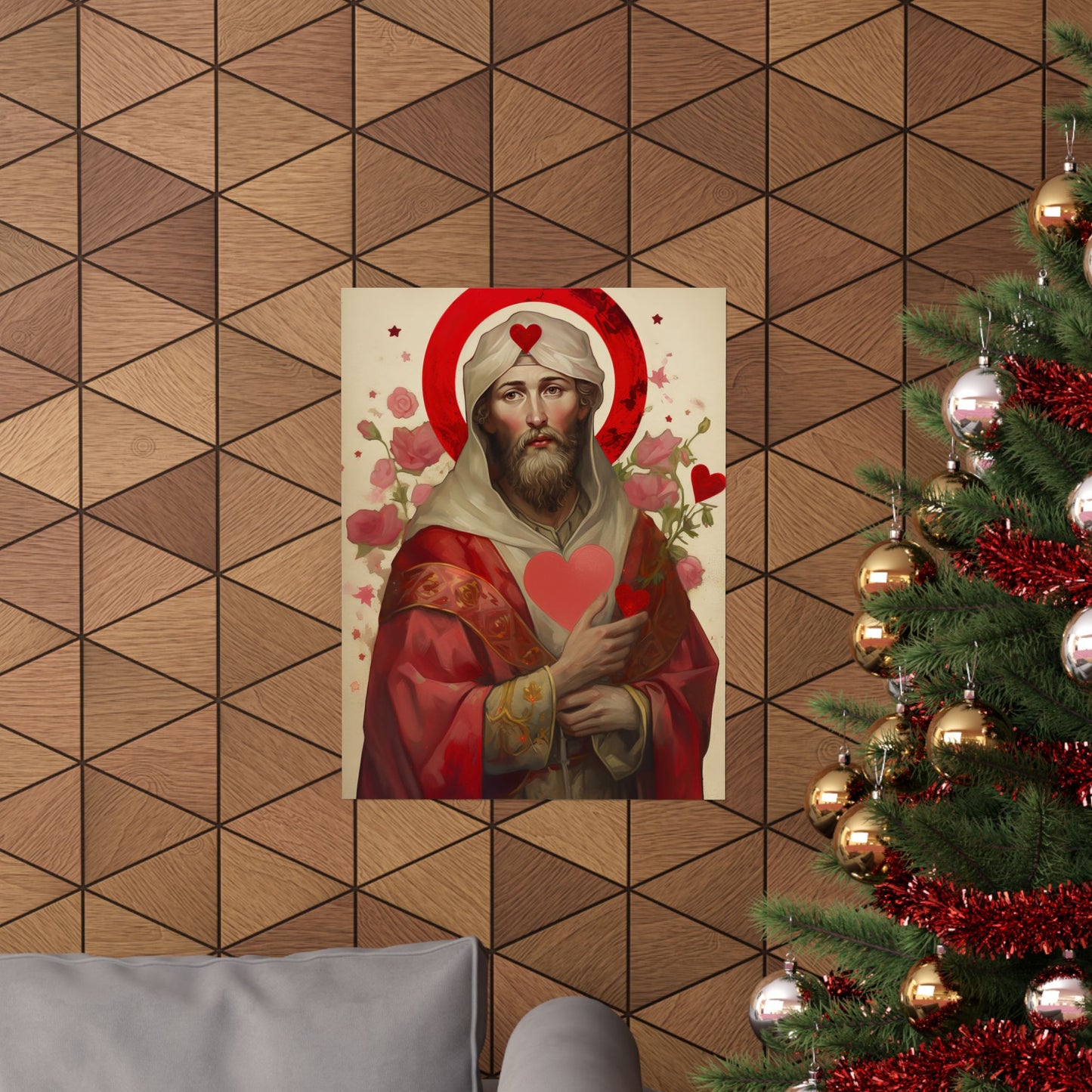 Saint Valentine Print - Sanctified Souls Print - Multiple Sizes - Premium Matte Vertical Posters