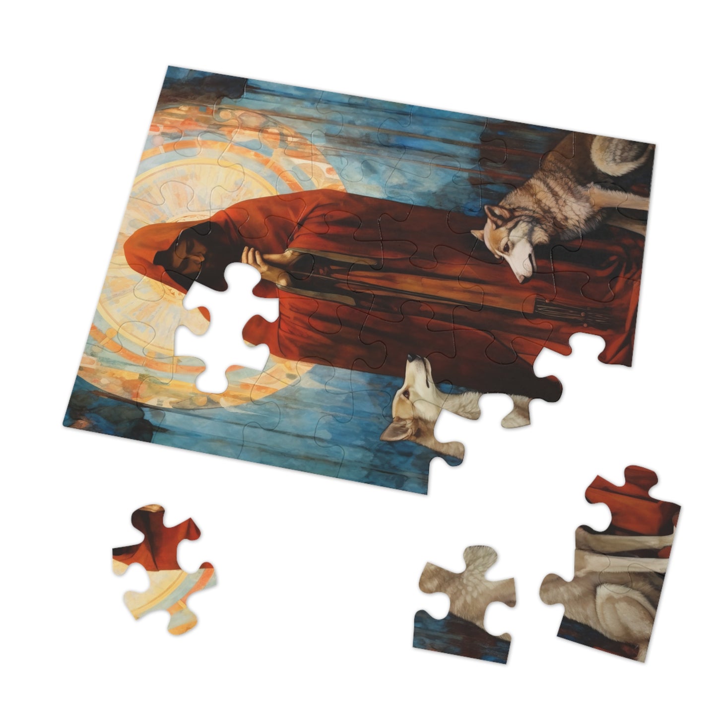 Saint Aibhe - Puzzle and Keepsake Tin - Religious Jigsaw Puzzle (30, 110, 252, 500,1000-Piece) - Religious Puzzle