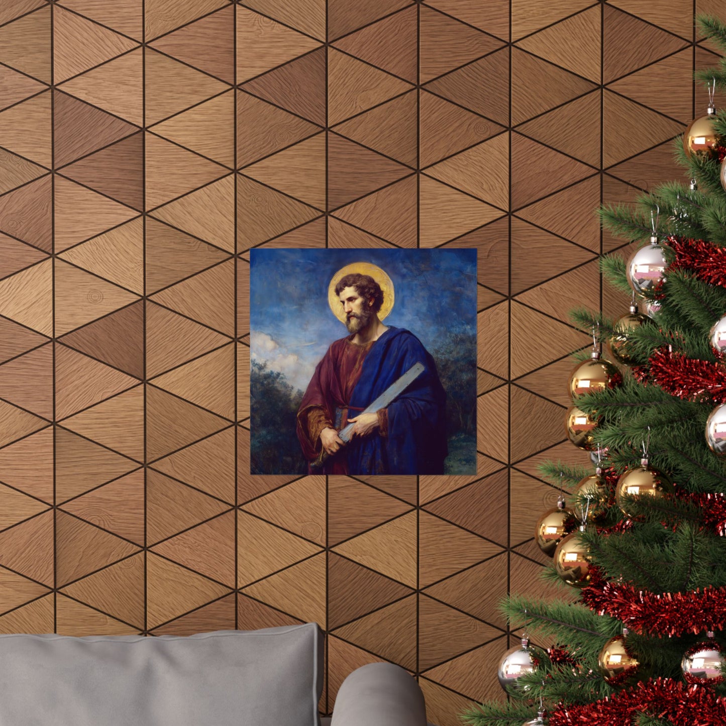 Saint Simon the Apostle  - Sanctified Souls Print - Multiple Sizes - Premium Matte Vertical Posters