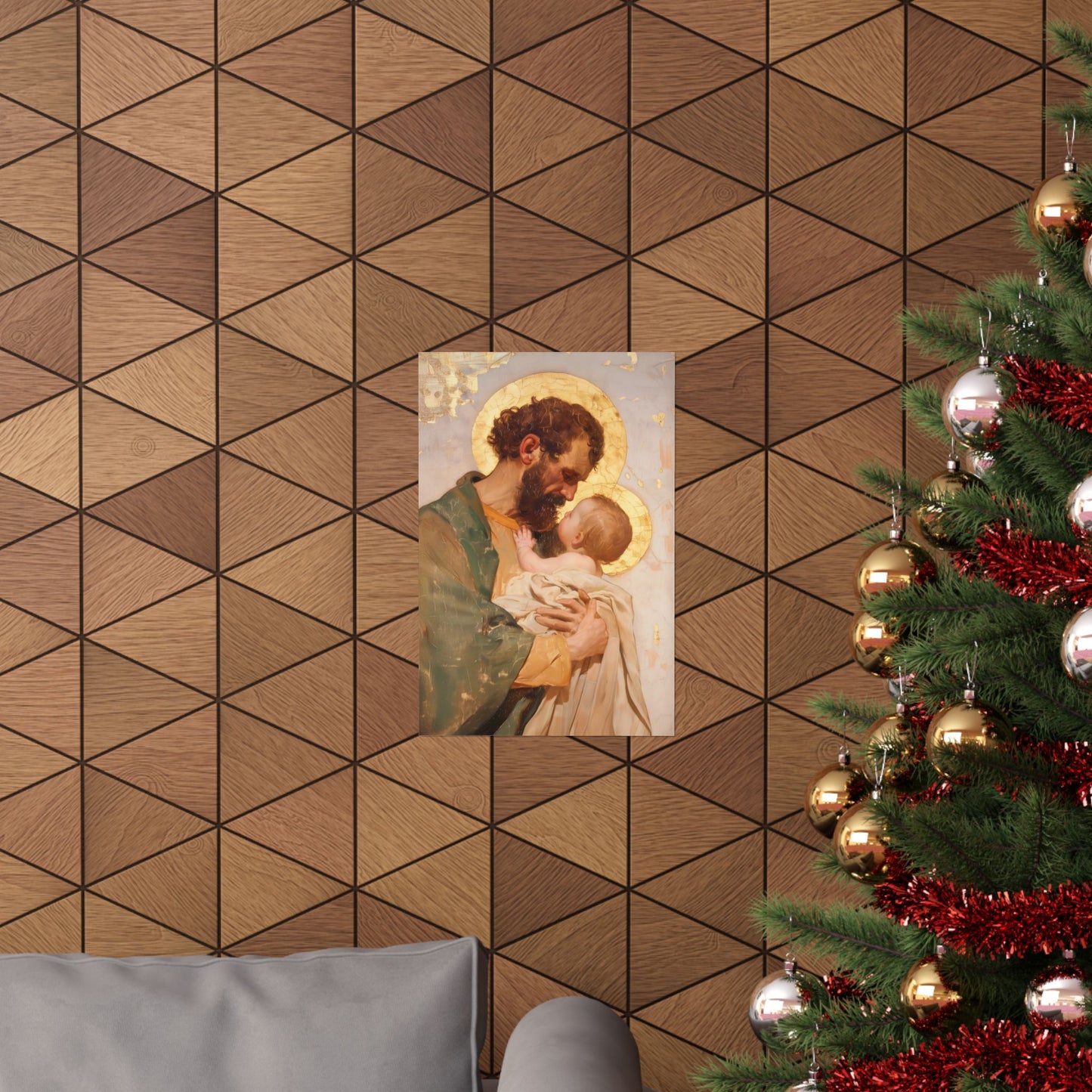 Saint Joseph, Pillar of the Holy Family - Sanctified Souls Print - Multiple Sizes - Premium Matte Vertical Posters - Sister Saints